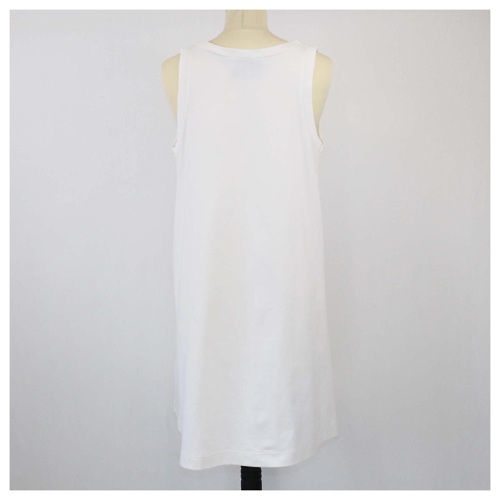 Prada White Embroidered Jersey Dress Cotton ref.JC1594689 (Sold) - Joli  Closet