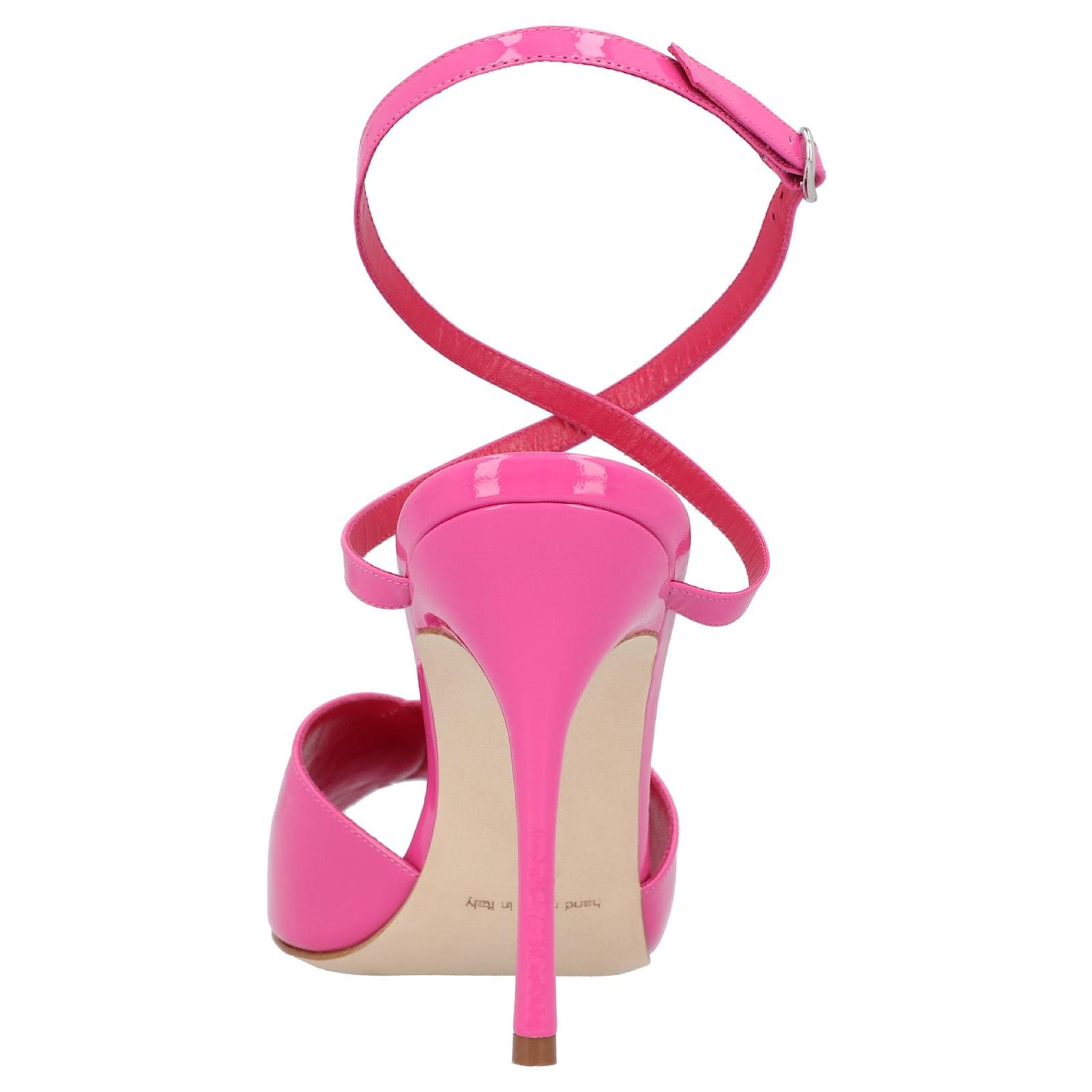 サンダル・ミュール Manolo Blahnik Hourani 105 Sandal Pink Manolo Blahnik Hourani 105 Sandal Pink Leather ref.1594837