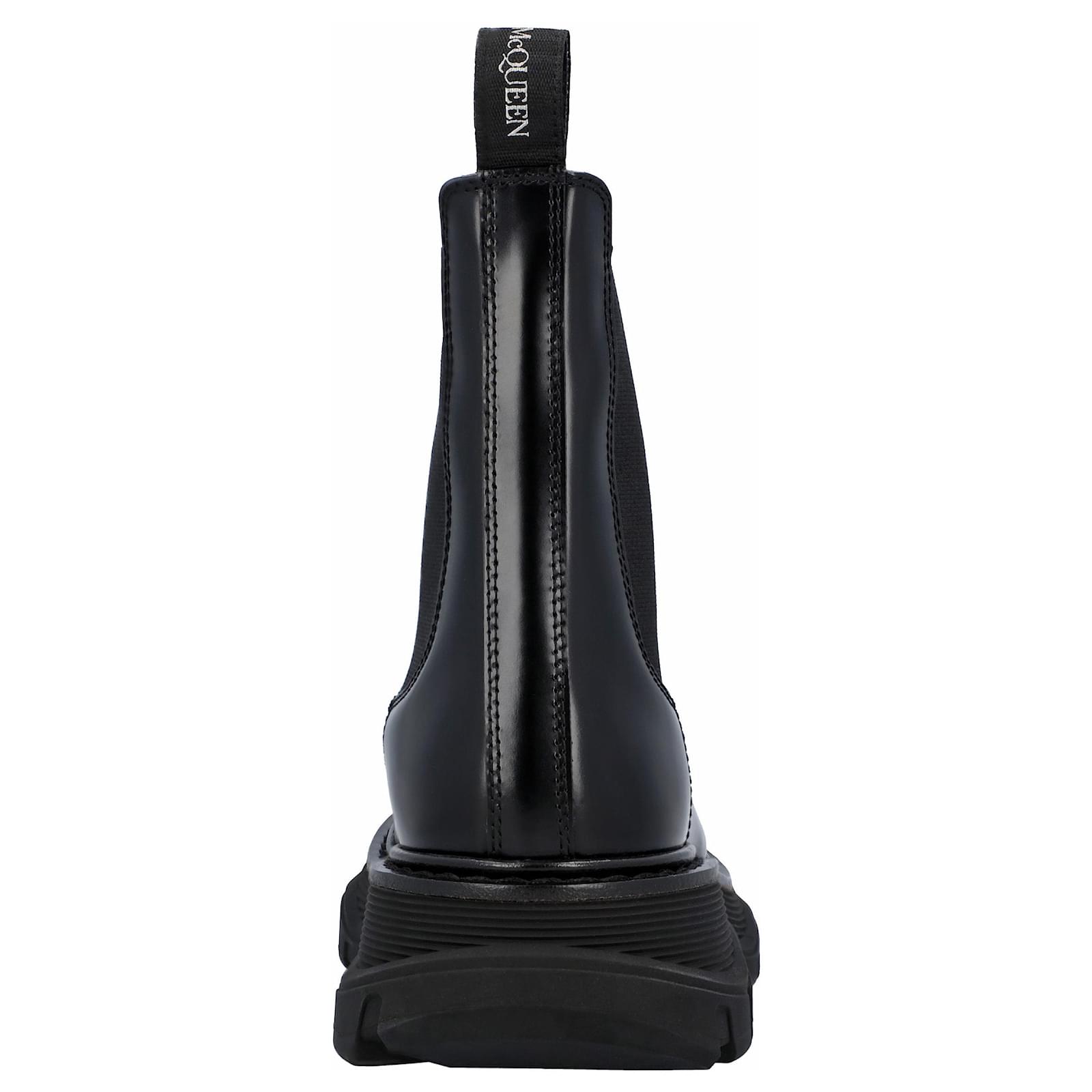ショートブーツ・ブーティ Alexander Mcqueen Tread Chelsea Boots In Smooth Leather AM15118S-Alexander-McQueen-H.
