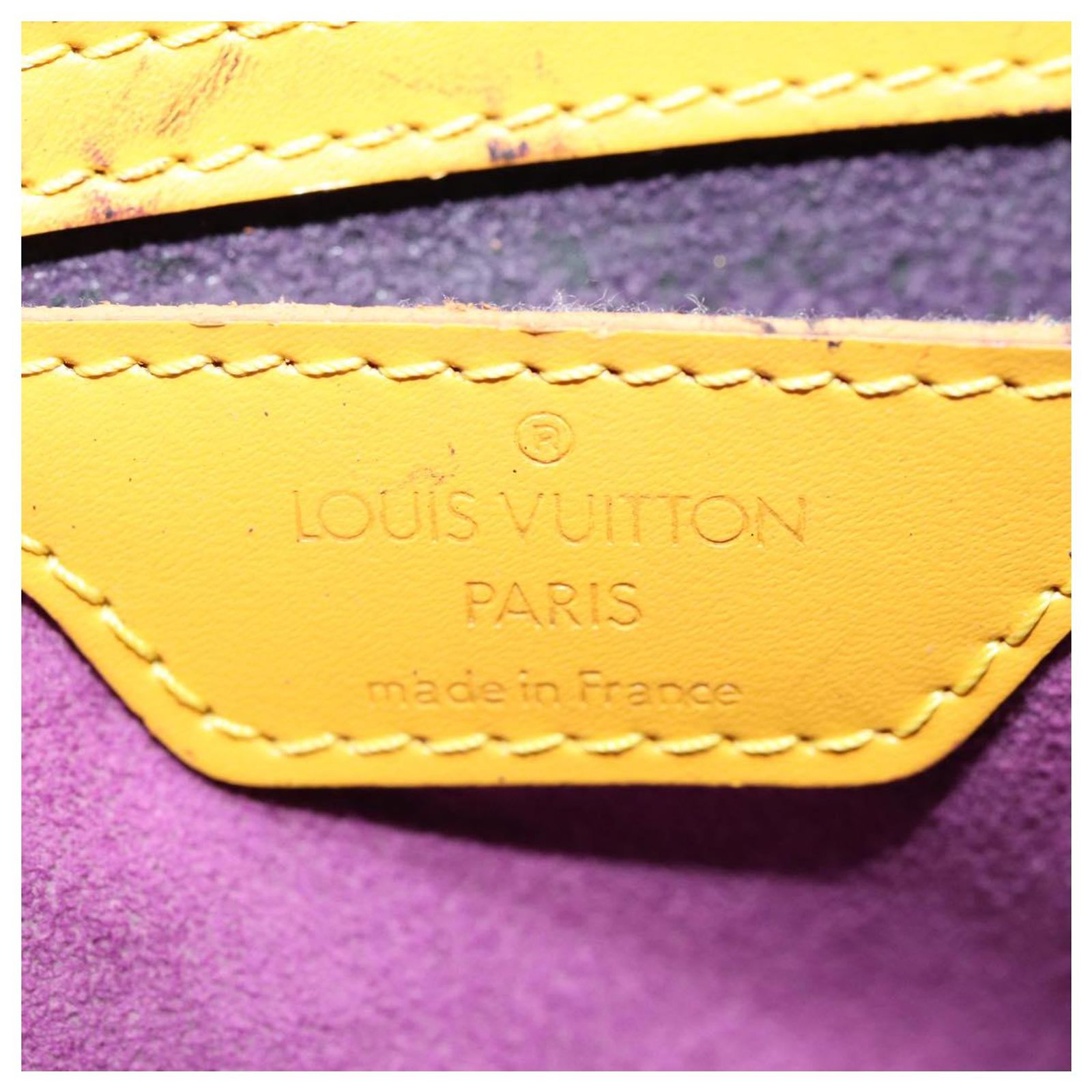 LOUIS VUITTON Epi Mabillon Backpack Yellow M52239 LV Auth  display picture 1