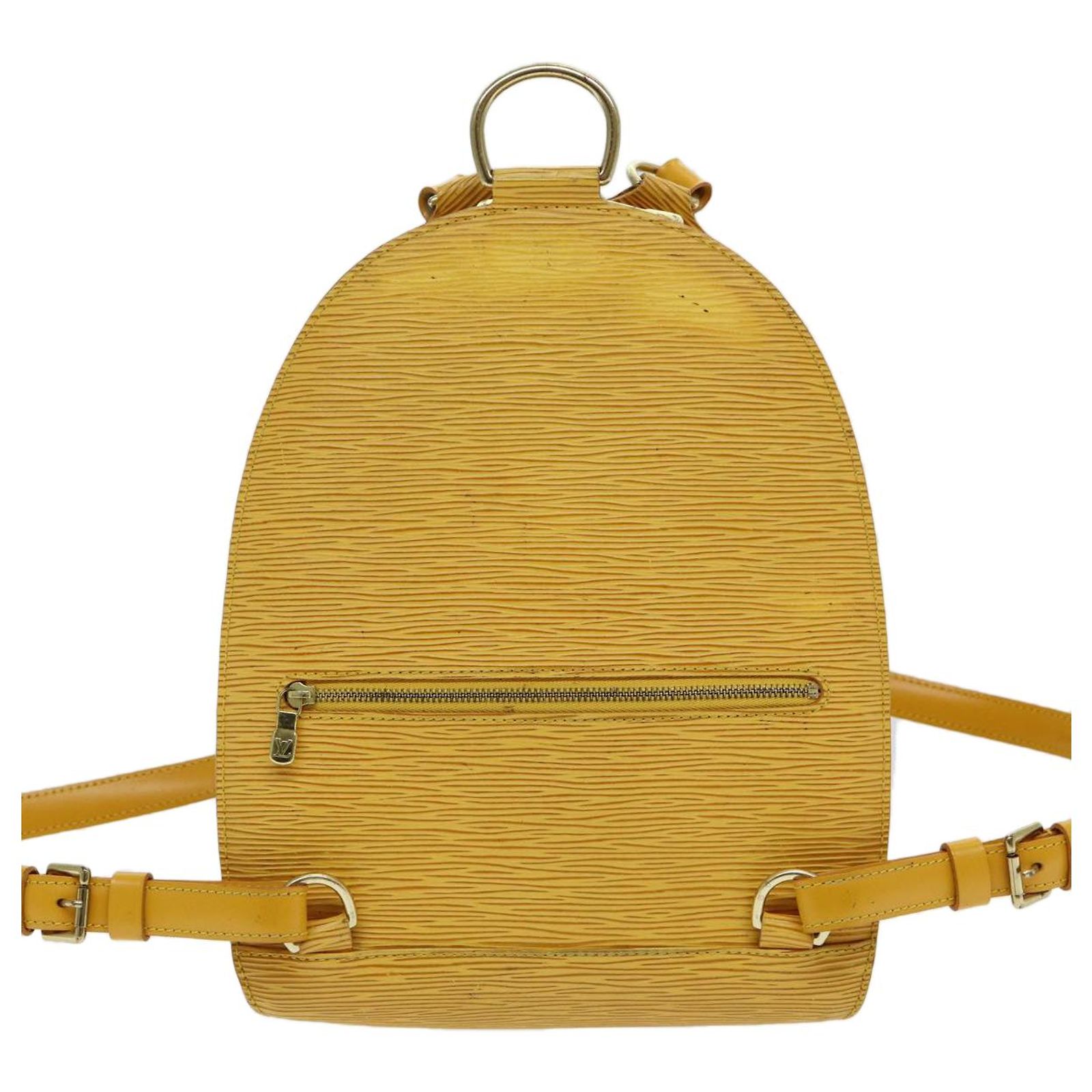 LOUIS VUITTON Epi Mabillon Backpack Yellow M52239 LV Auth  display picture 2