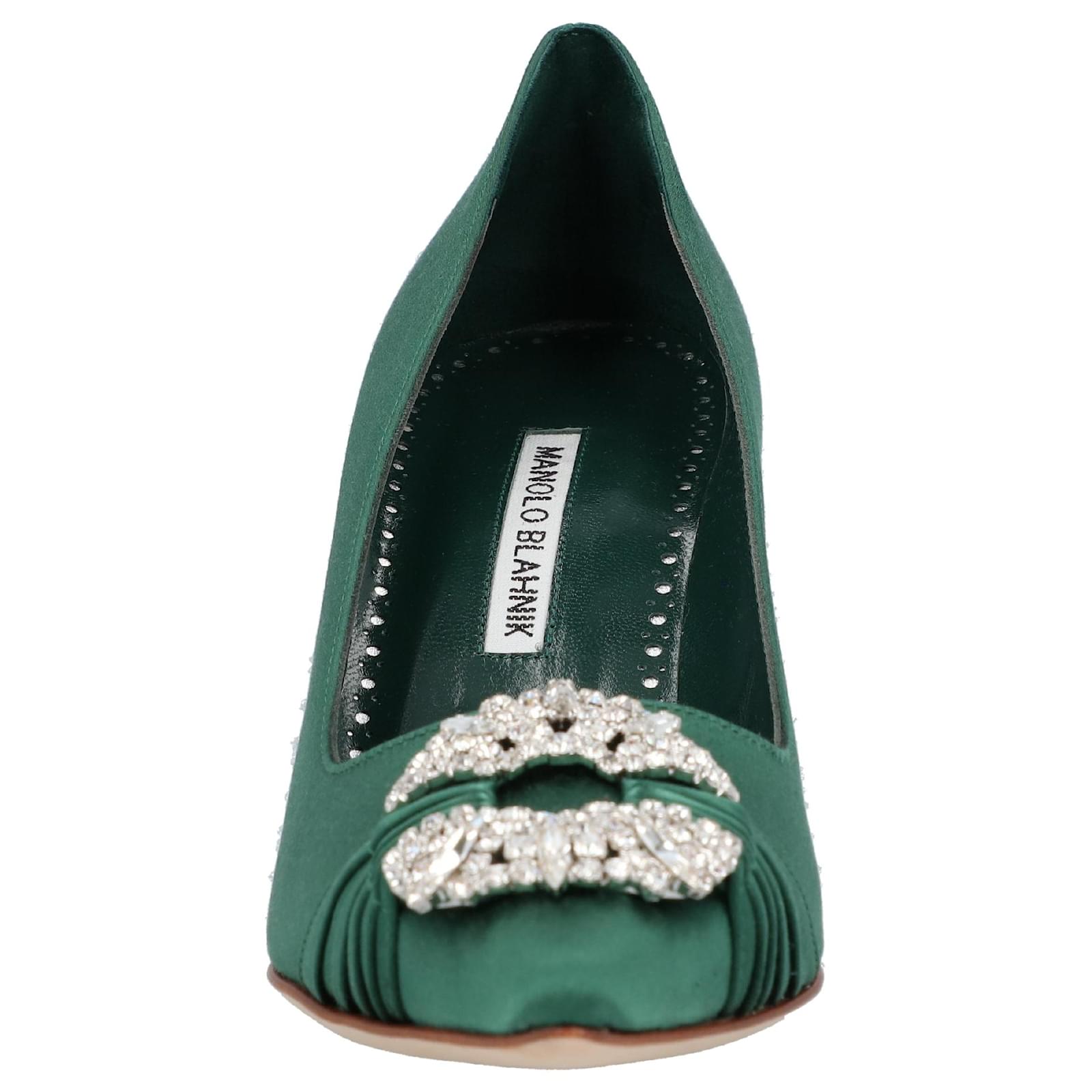 パンプス Manolo Blahnik Maidapump 090 Pump Green Manolo Blahnik Maidapump 090 Pump Green in Green | THE LIST