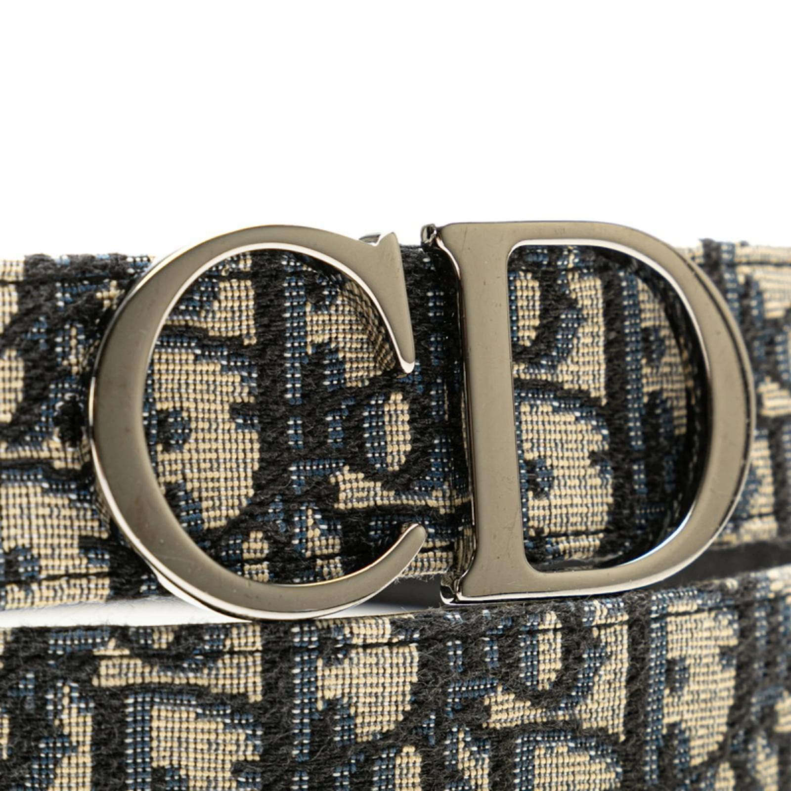 小物 Dior Trotter Logo Trotter Pattern Belt Authentic Christian Dior Belt Burgundy Leather GP Buckle