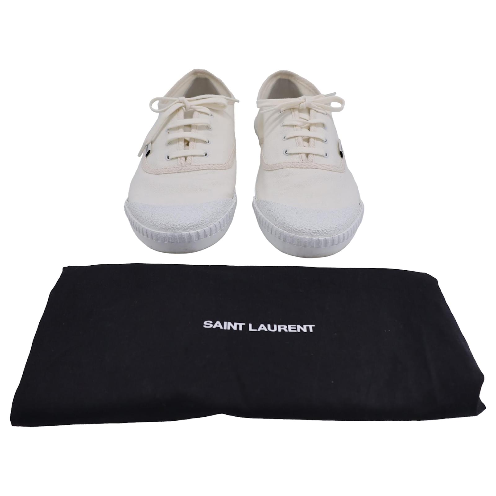 スニーカー Saint Laurent Ivory Canvas Wes Sneakers WES sneakers in canvas | Saint Laurent | YSL US