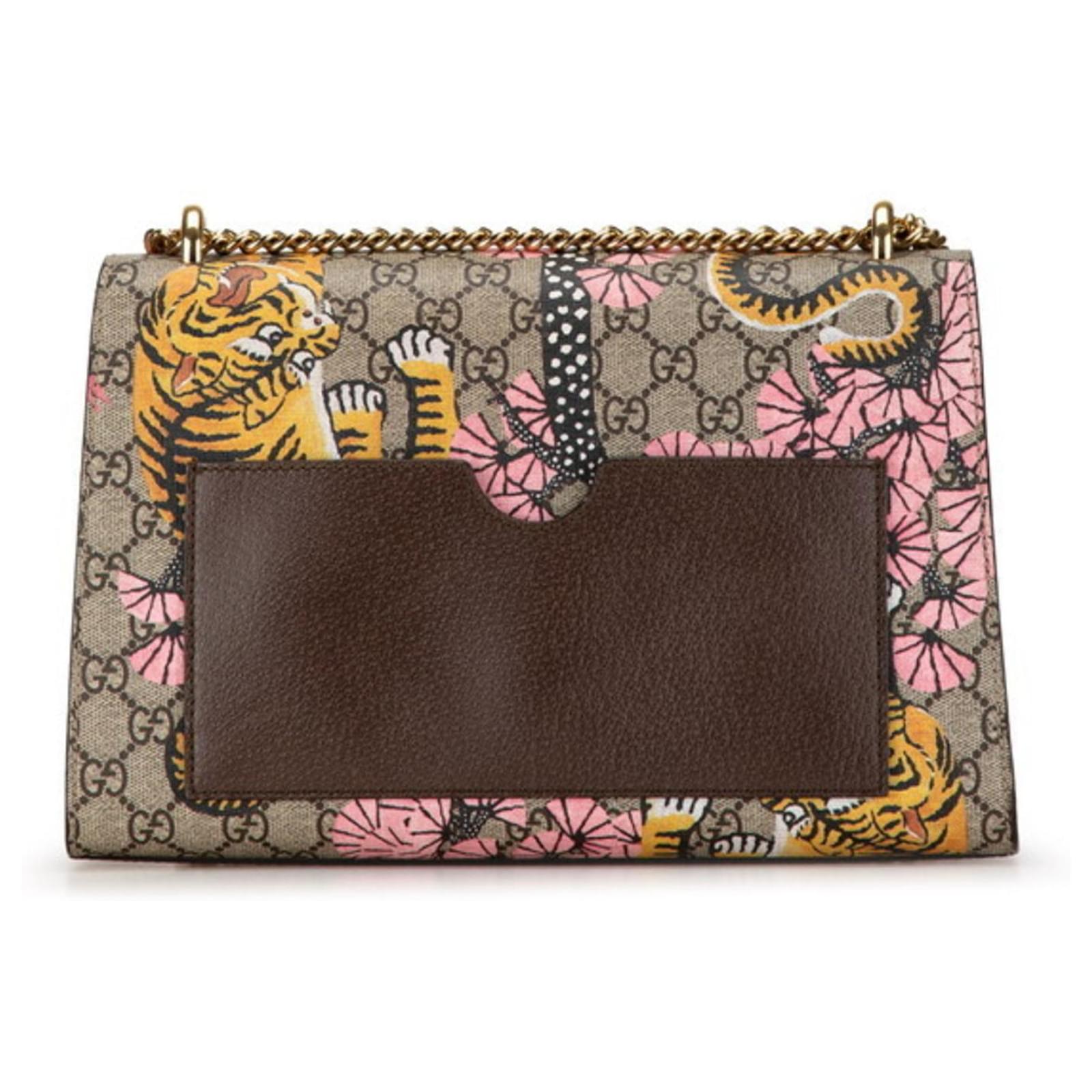 Gucci GG Supreme Bengal Tiger Sakura Chain Shoulder Bag