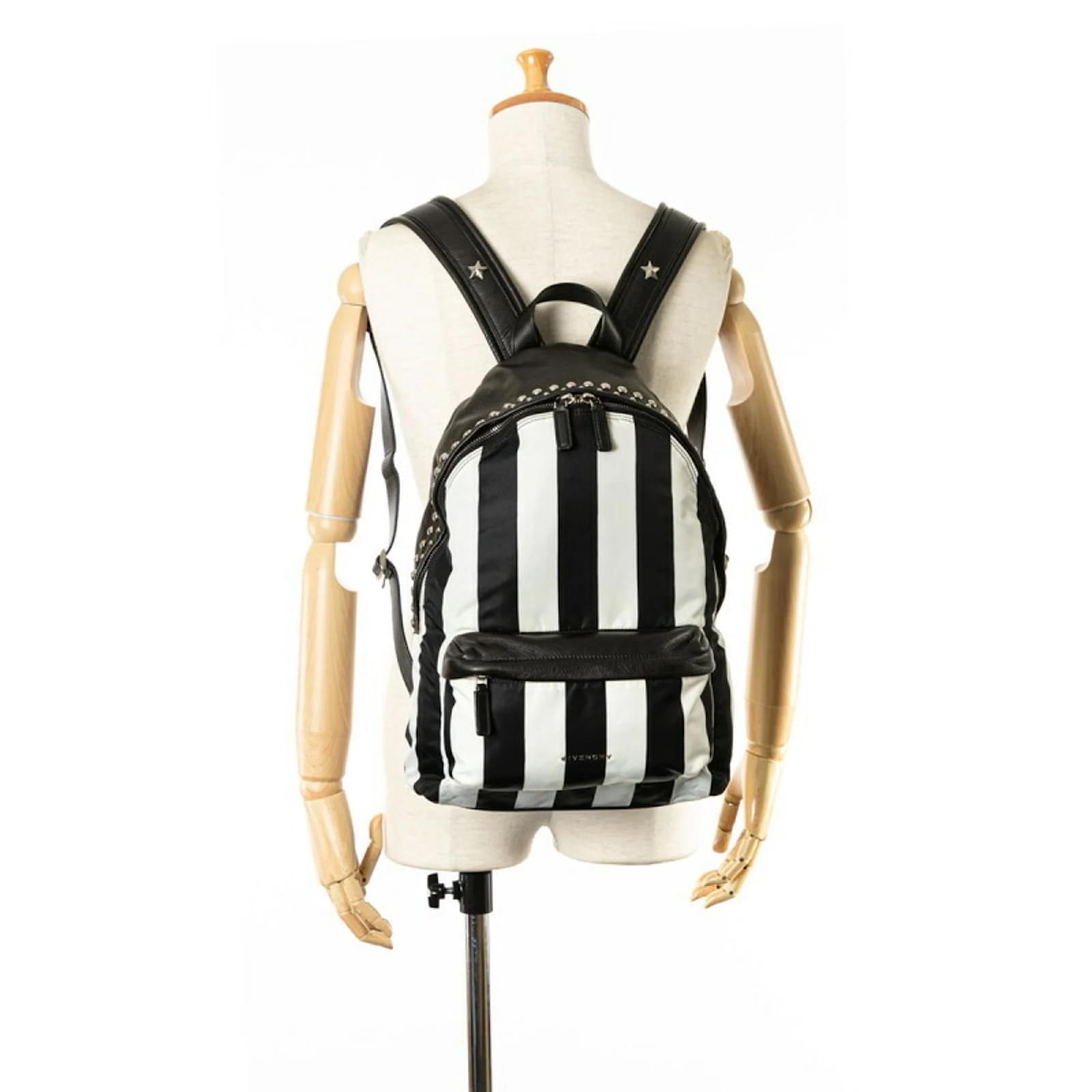 バッグ Givenchy Studded Backpack GIVENCHY Nylon Calfskin Studded Backpack Black 89901