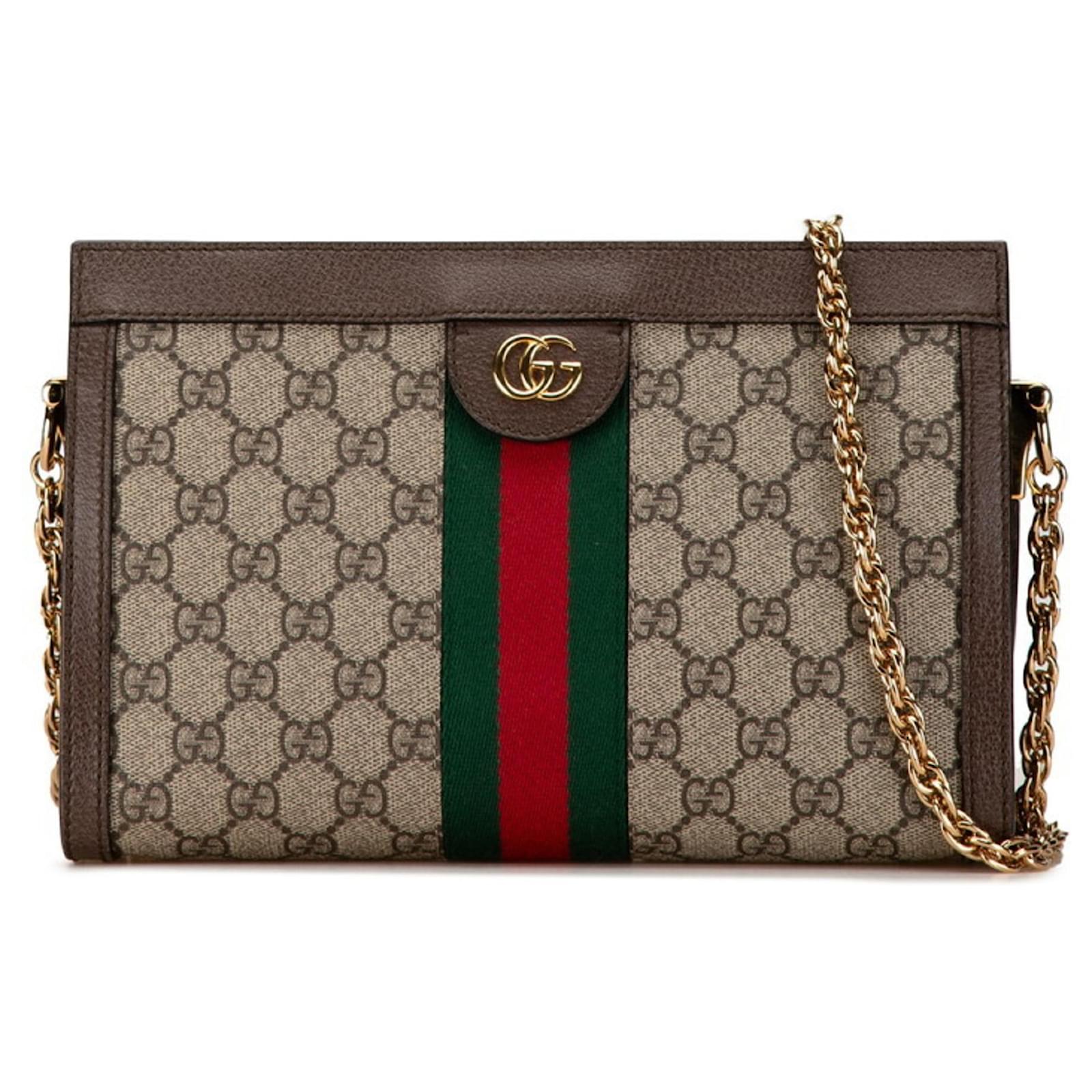 ショルダーバッグ GUCCI SHERRY LINE OPHIDIA SHOULDER BAG GUCCI GG Supreme Ophidia Sherry Line Navy Leather Grey Canvas