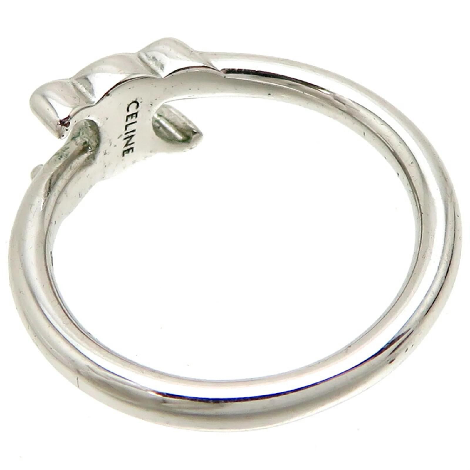 Céline Celine #52 Triomphe Asymmetric Women's Ring Metal ref Céline Celine #52 Triomphe Asymmetric Women's Ring Metal ref