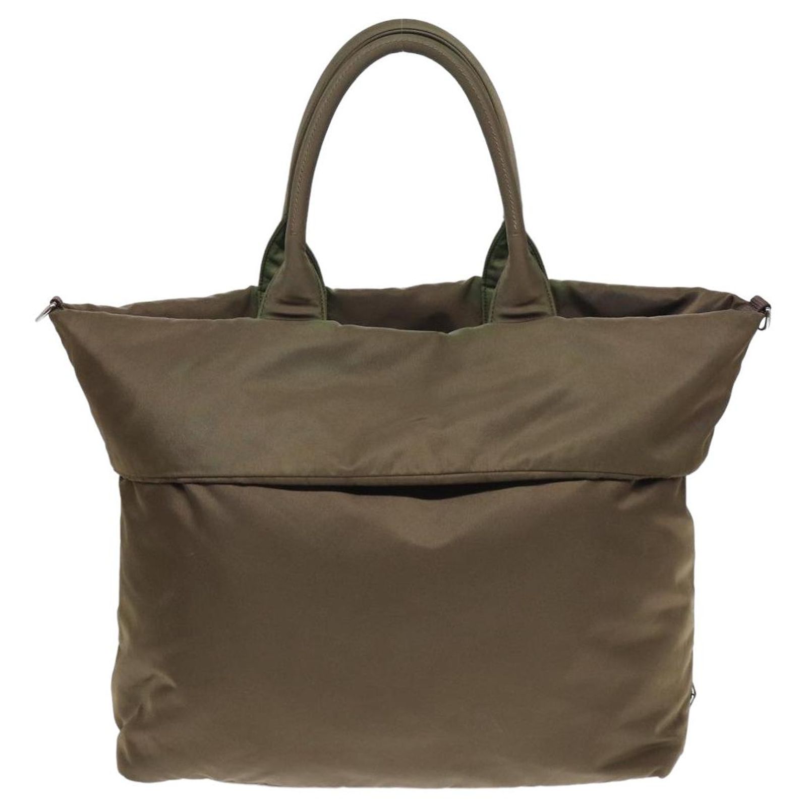 Prada Tote Bag Nylon Khaki Green ref.JC1602020 (Sold) - Joli Closet