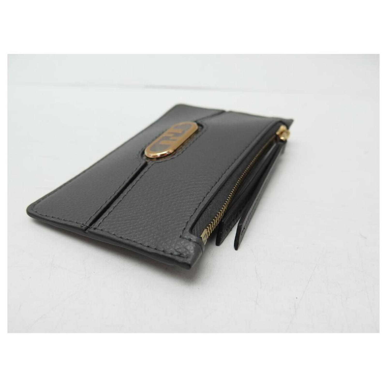 NINE FENDI CARD HOLDERS O'LOCK KEYCHAIN POUCH 7AS135 LEATHER CARD