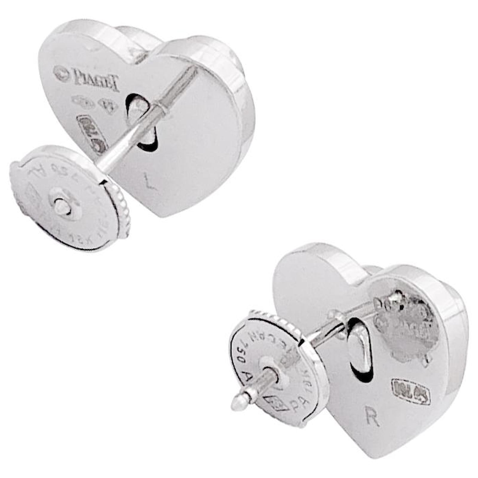 Piaget Heart white gold earrings diamonds ref 1610315 Joli Closet