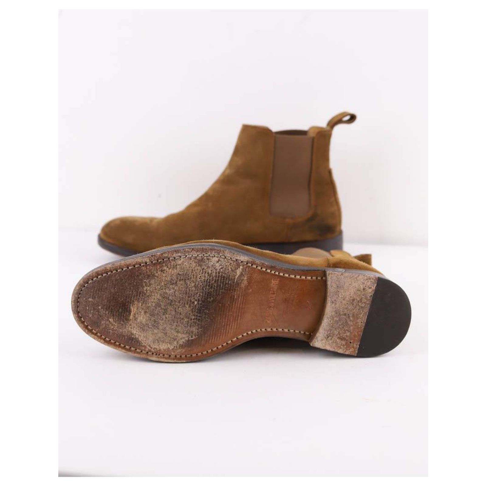Zadig & Voltaire Suede boots Brown Deerskin ref.1610328  display picture 1