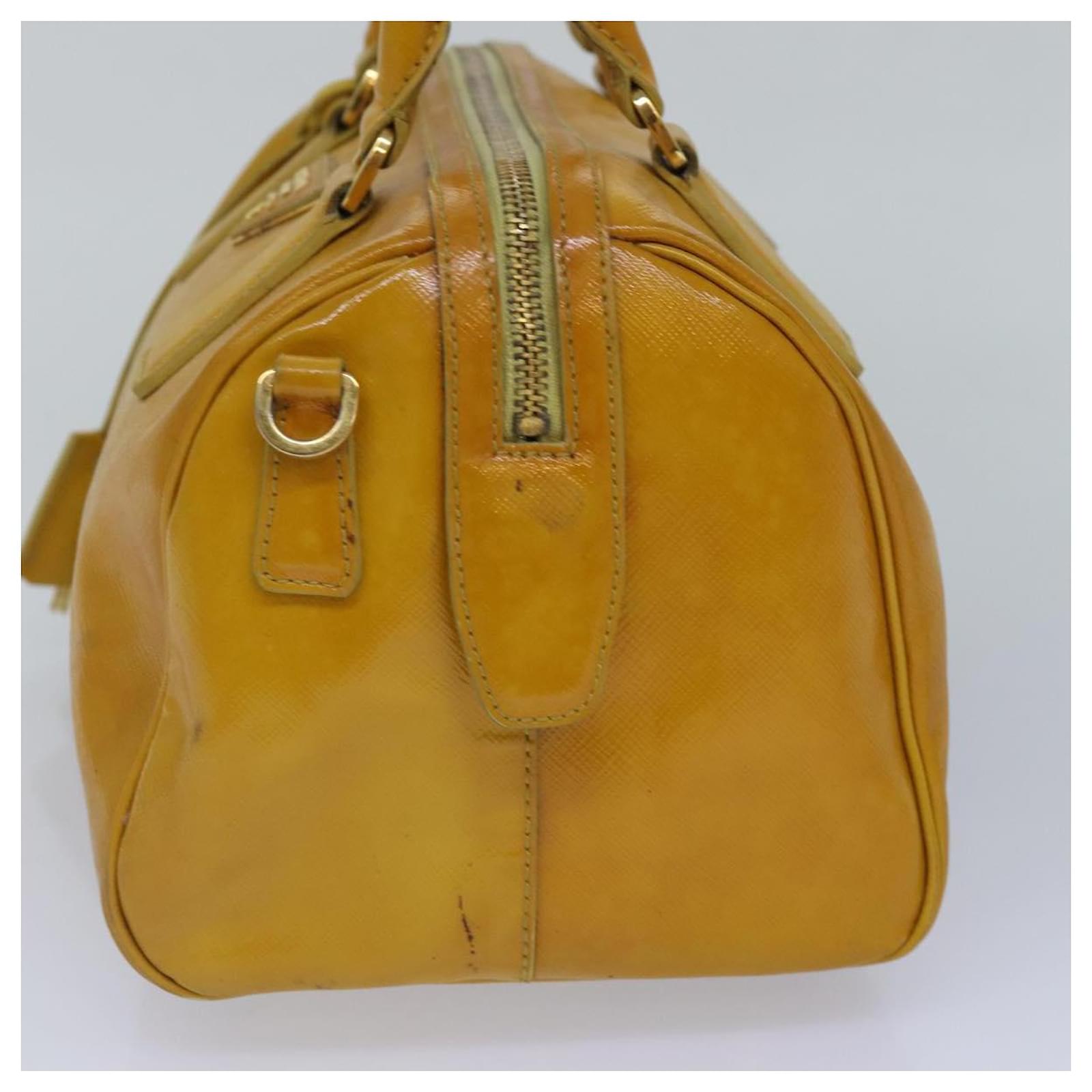 Prada Saffiano Yellow Leather ref.1610652 - Joli Closet