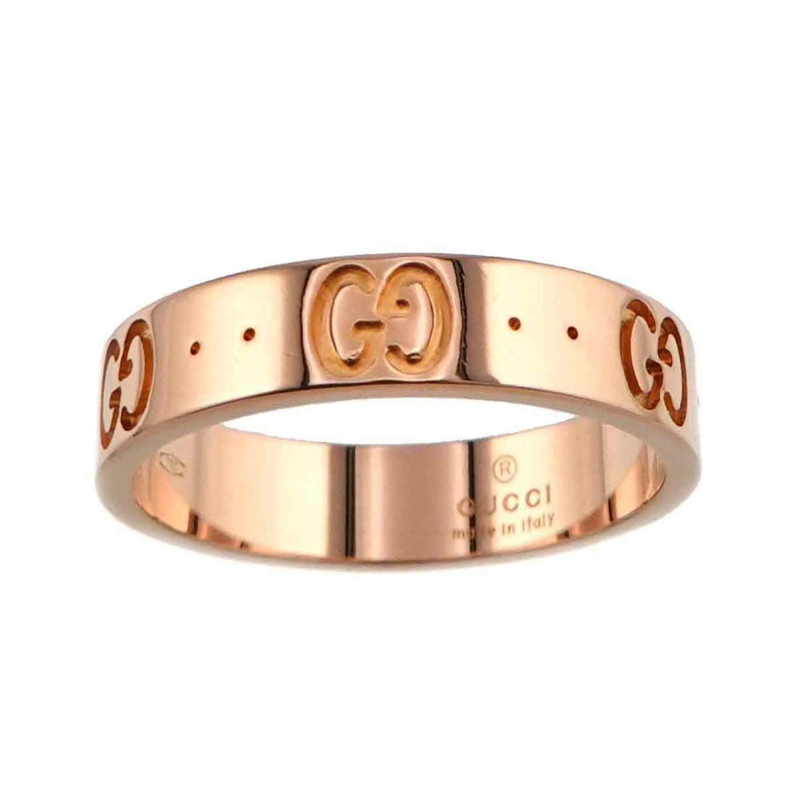 アクセサリー GUCCI iKON #11 Gucci Icon #11 Band Ring in 18K Pink Gold ref.1611807 - Joli