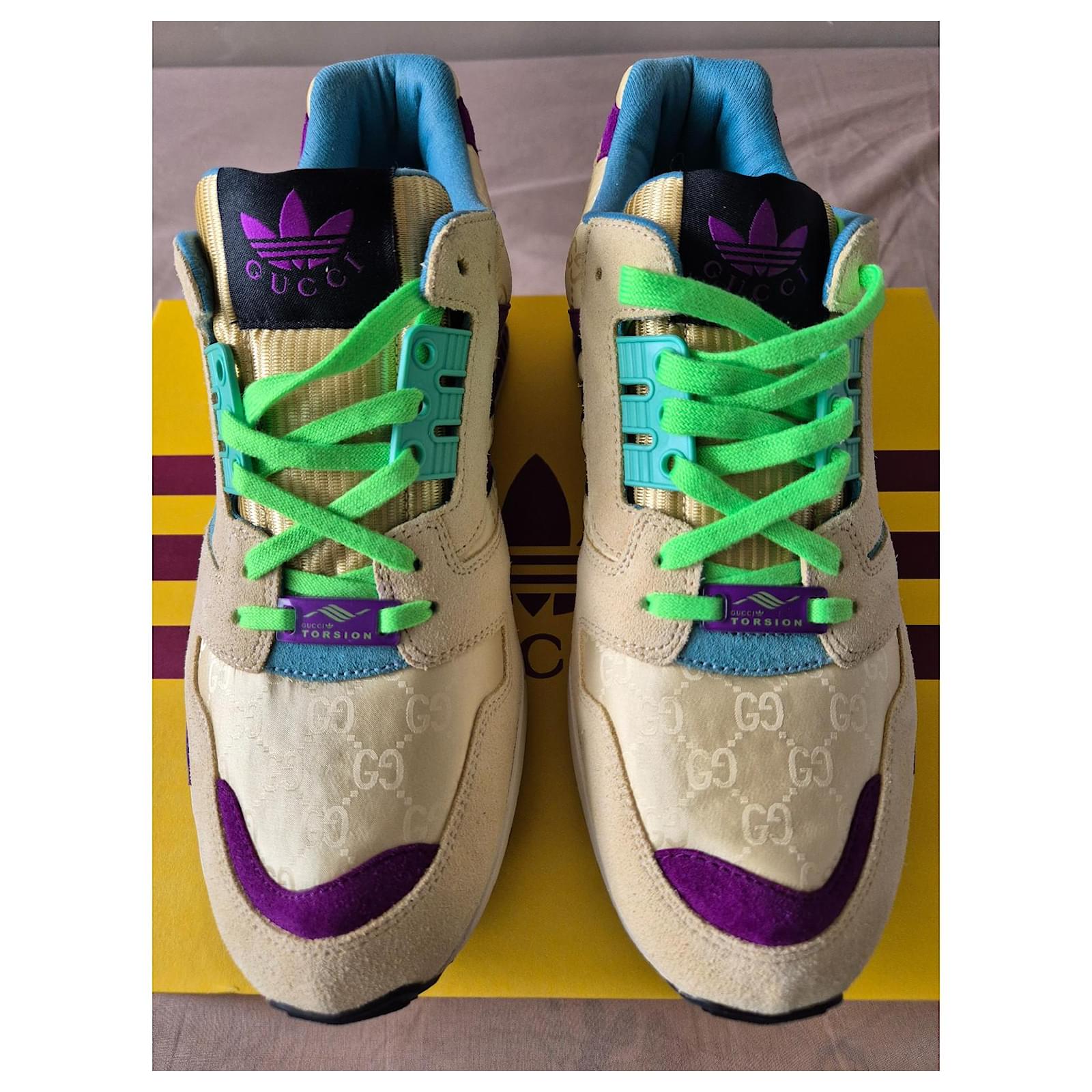 ゆうみ Gucci X Adidas ZX8000 Monogramme GG beige (women's version