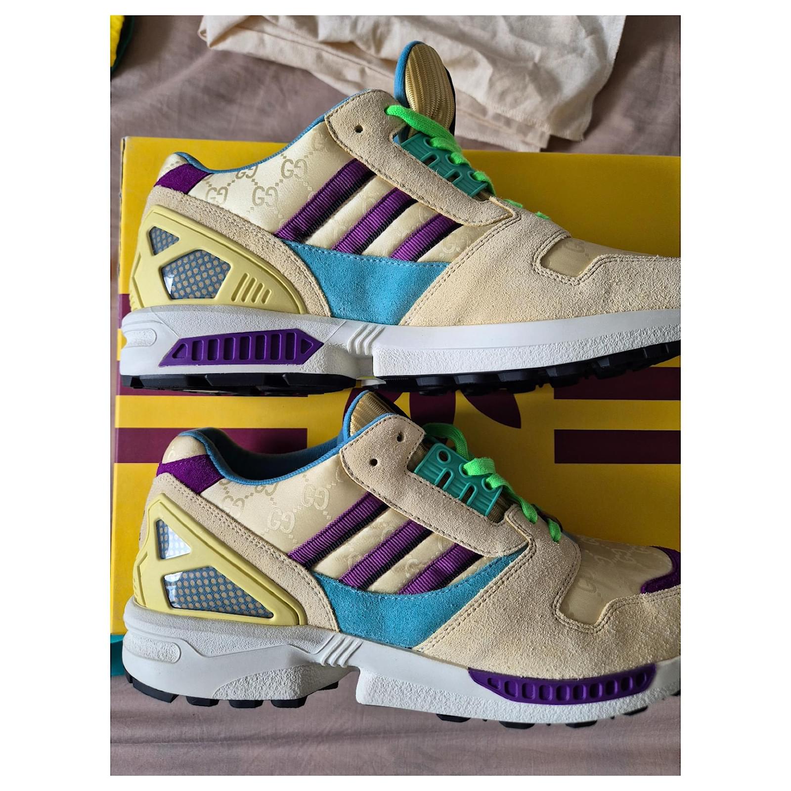 ゆうみ Gucci X Adidas ZX8000 Monogramme GG beige (women's version