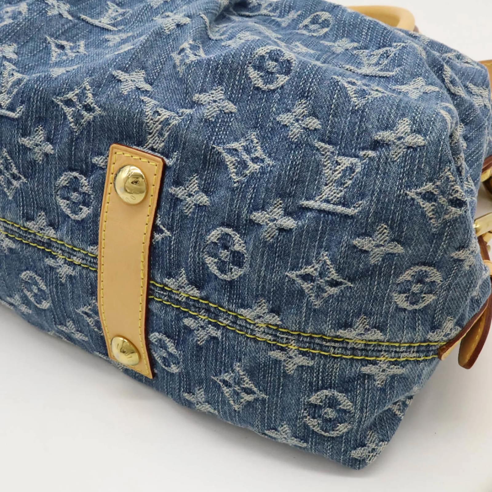 Louis Vuitton Monogram Denim Neo Cavi MM Tote Bag Blue  ref.1612813