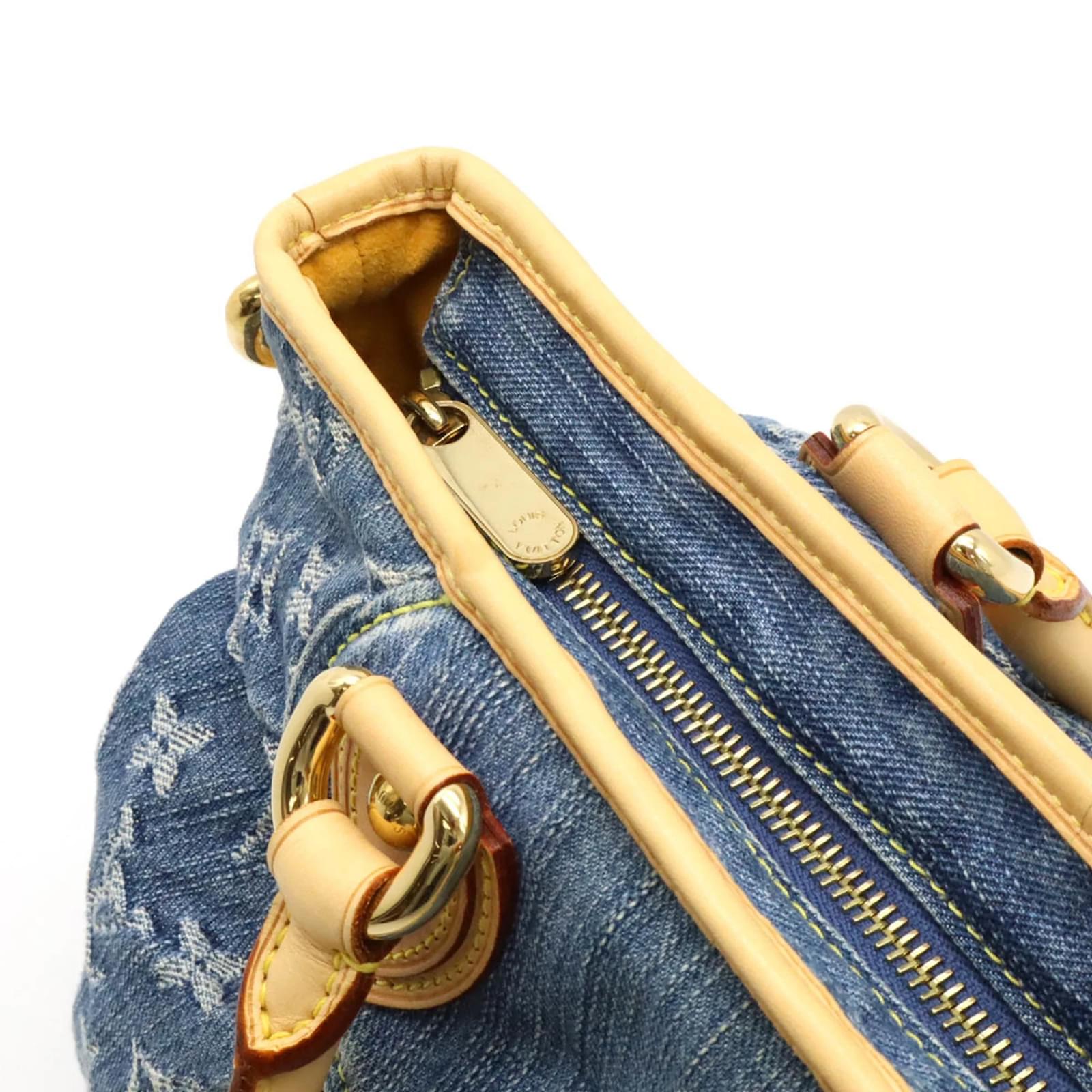 Louis Vuitton Monogram Denim Neo Cavi MM Tote Bag Blue  ref.1612813