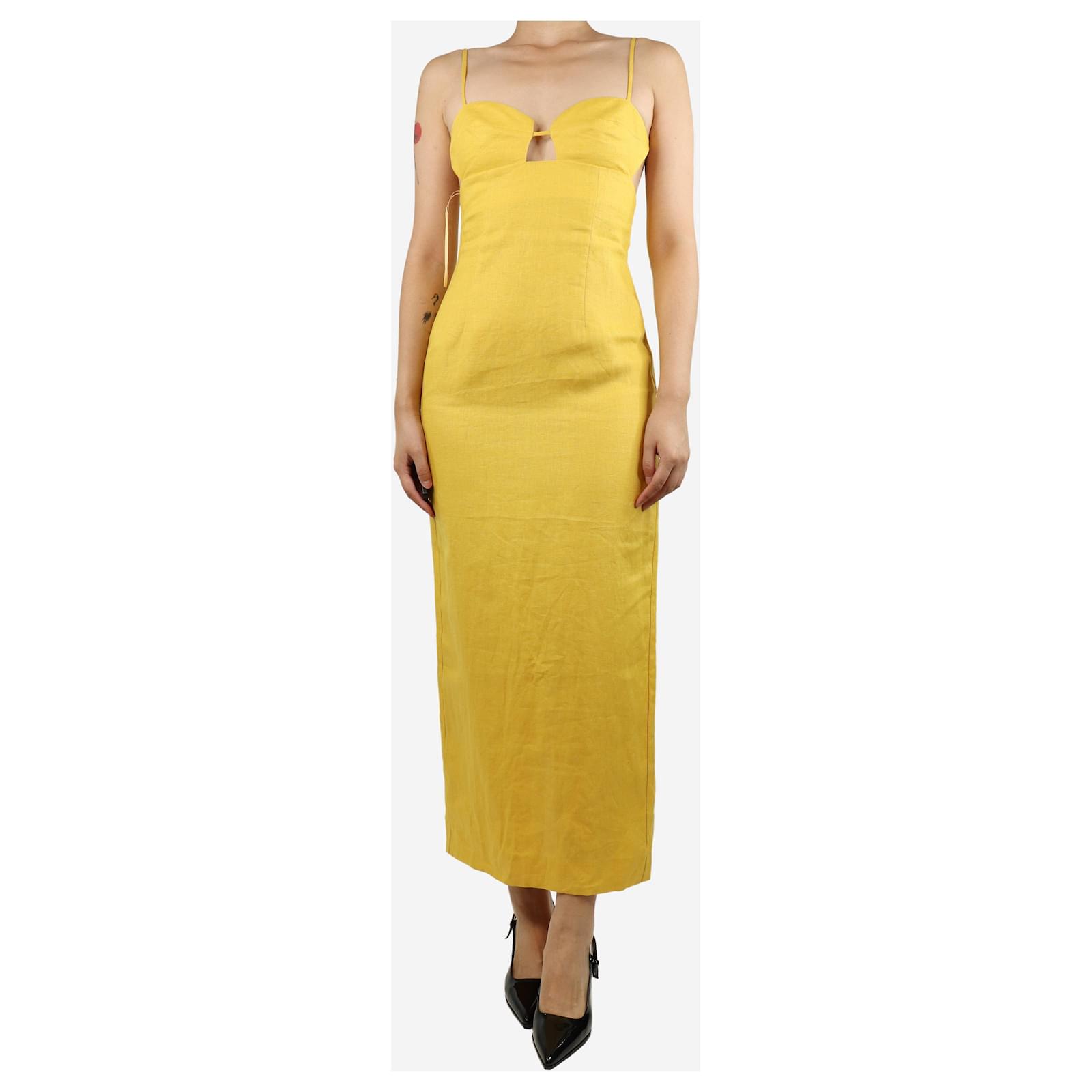 malibu linen dress reformation Reformation Malibu Linen Dress 8 in Blue
