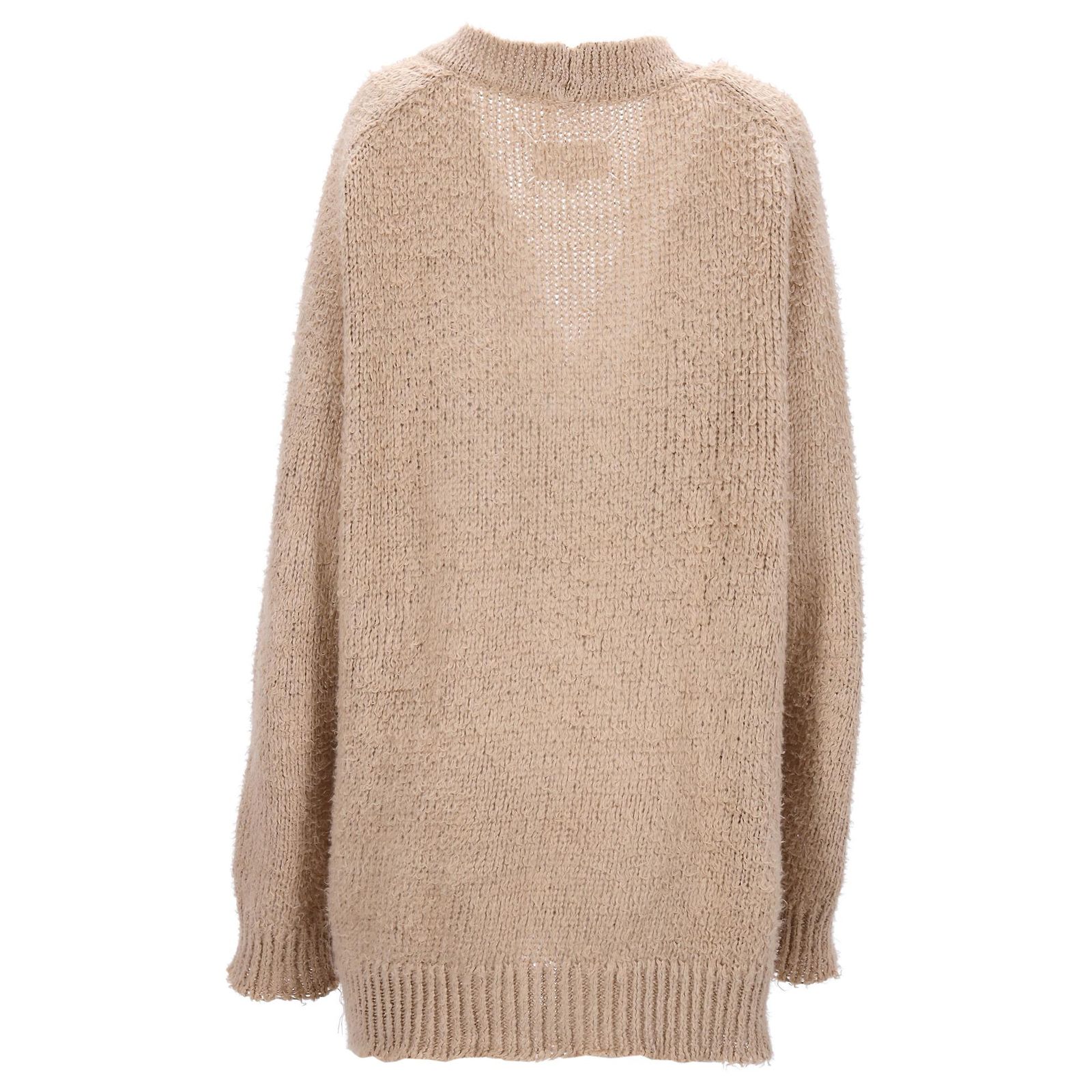Maison Martin Margiela Maison Margiela V-Neck Brushed Cardigan in 