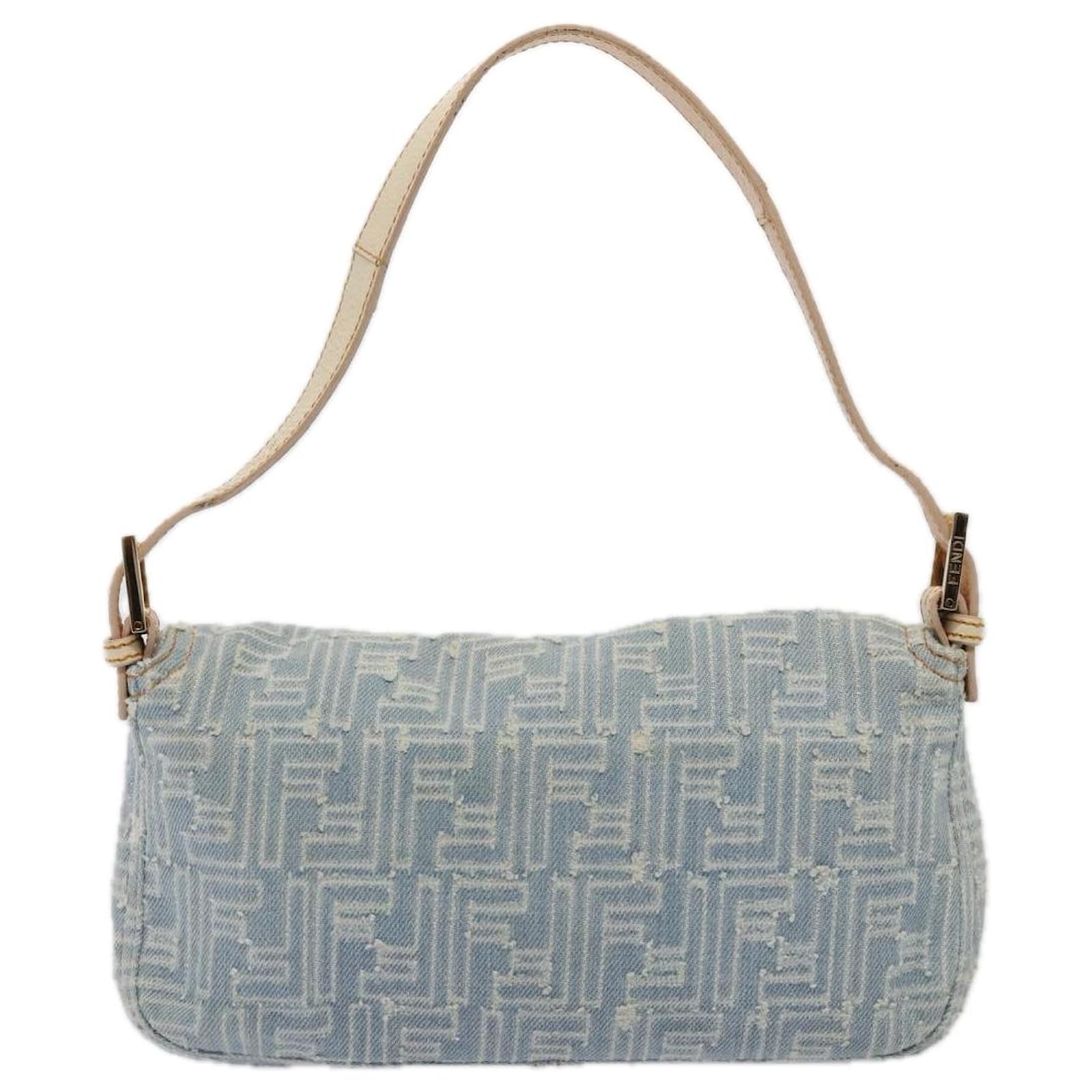 ショルダーバッグ・ポシェット FENDI 'Mamma Baguette Large' shoulder bag FENDI Mamma Baguette Shoulder Bag Canvas Gold Tone 40883613