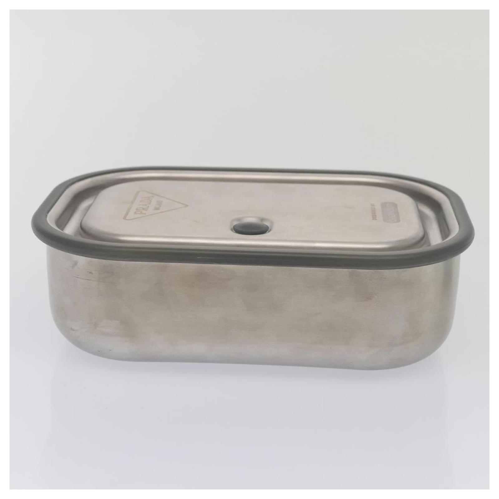 PRADA LUNCH BOX OUTDOOR COLLECTION BLACK BLUM ACCIAIO 2UP001