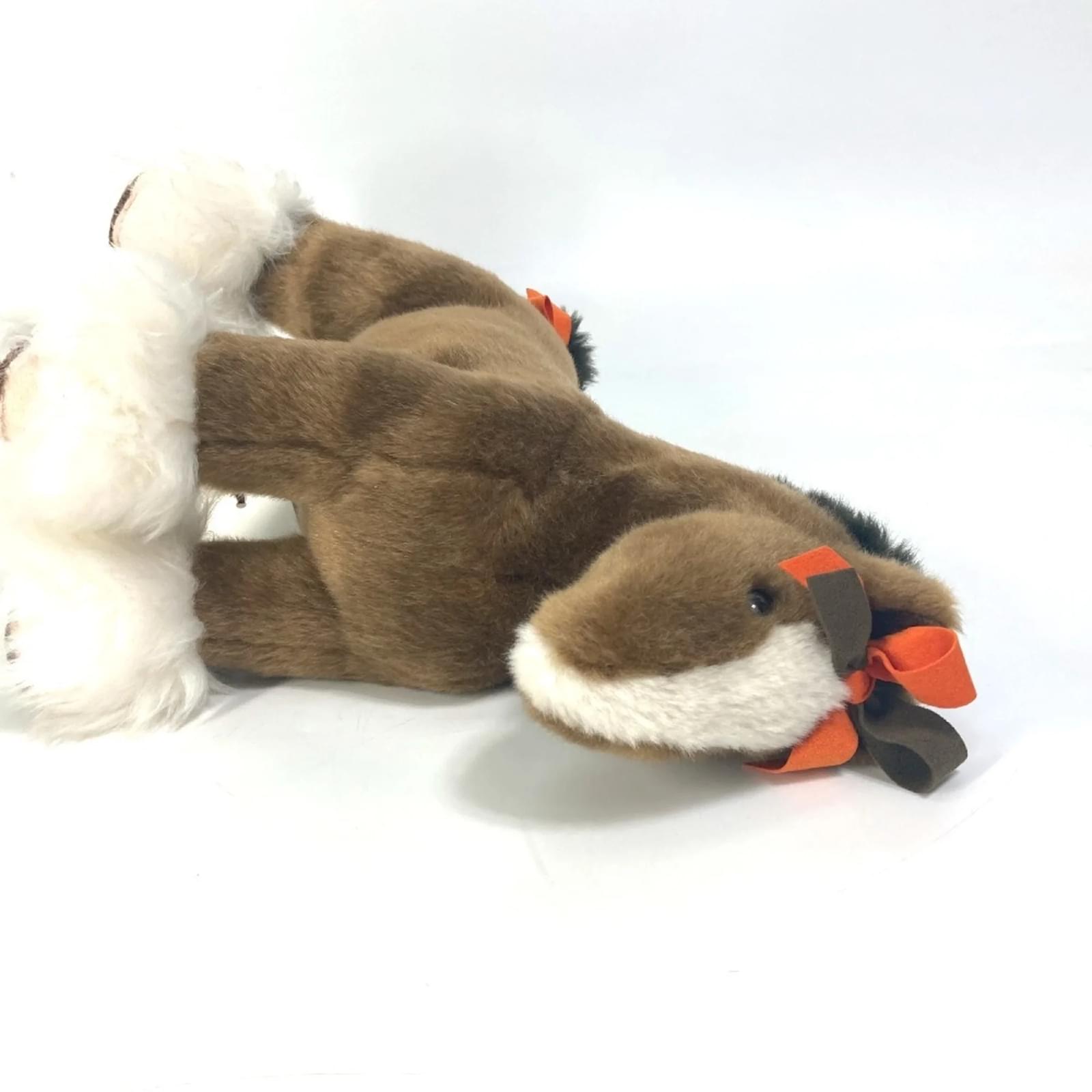 Peluche Hermès Elmy PPM - Cheval En Polyester Marron - État Quasi Neuf