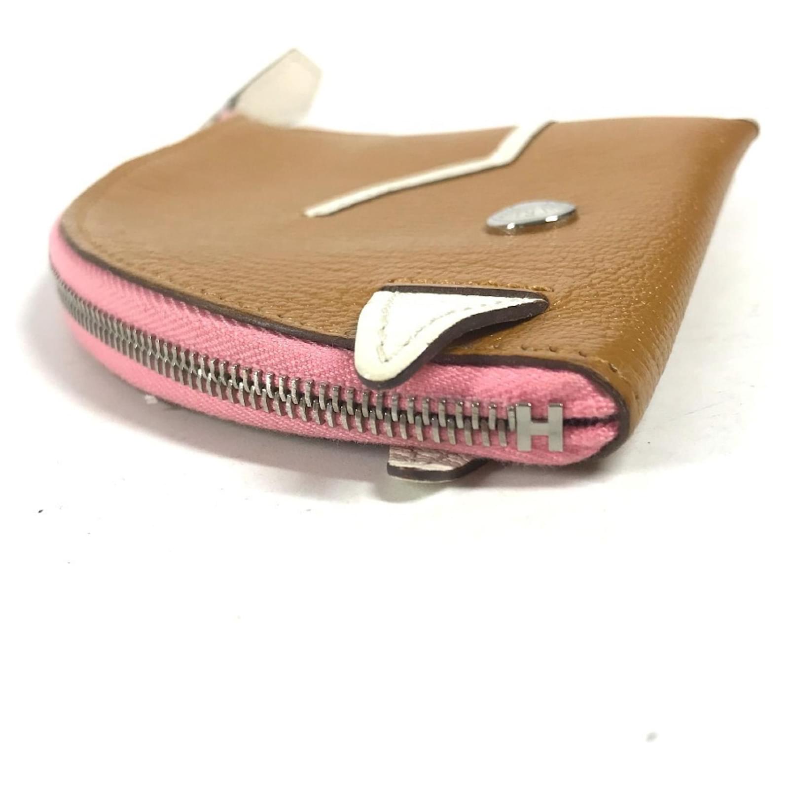 Hermès Hermes Paddock Horse Cheval Wallet Coin Purse Brown