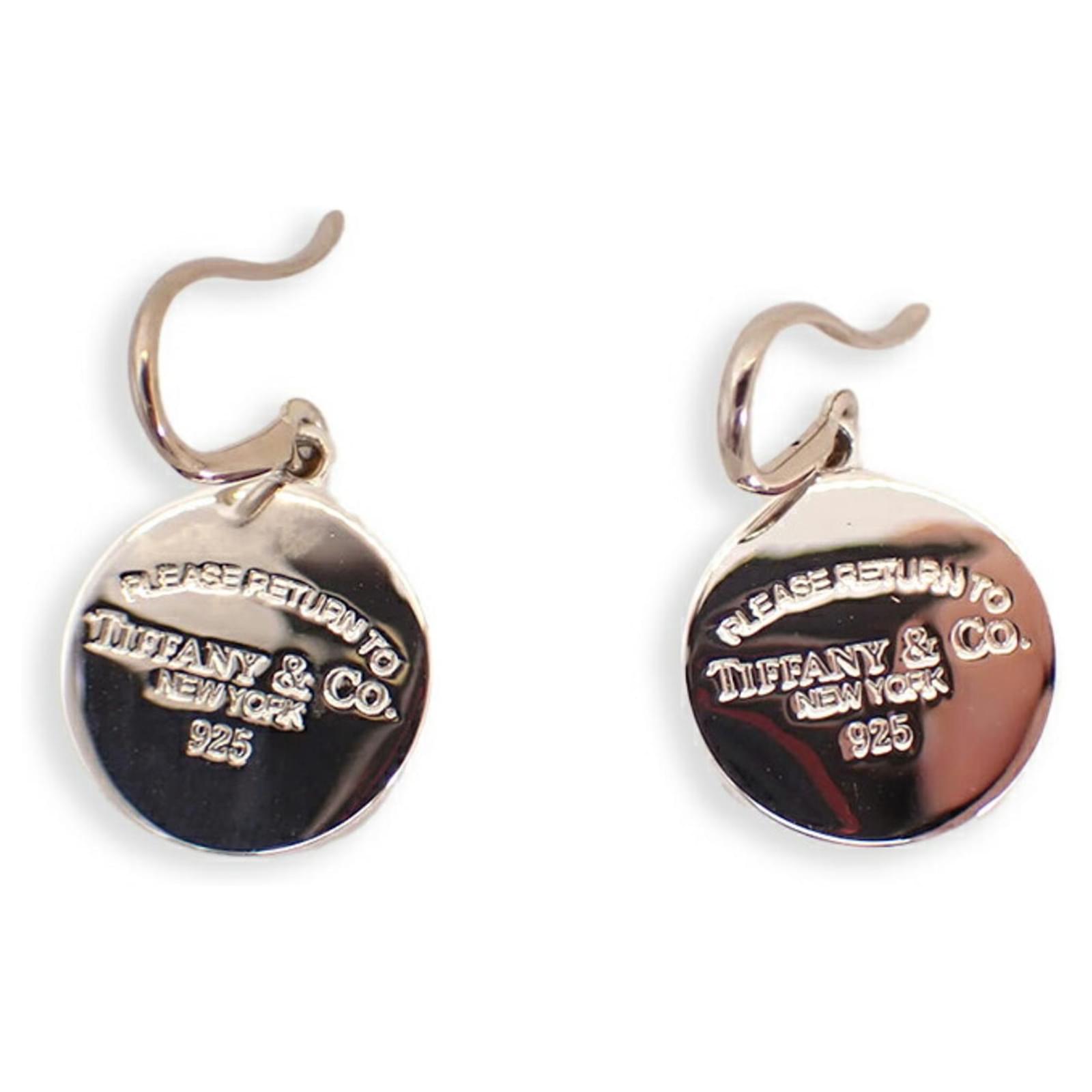 Tiffany Co Tiffany 925 Return to Round Earrings Silver ref