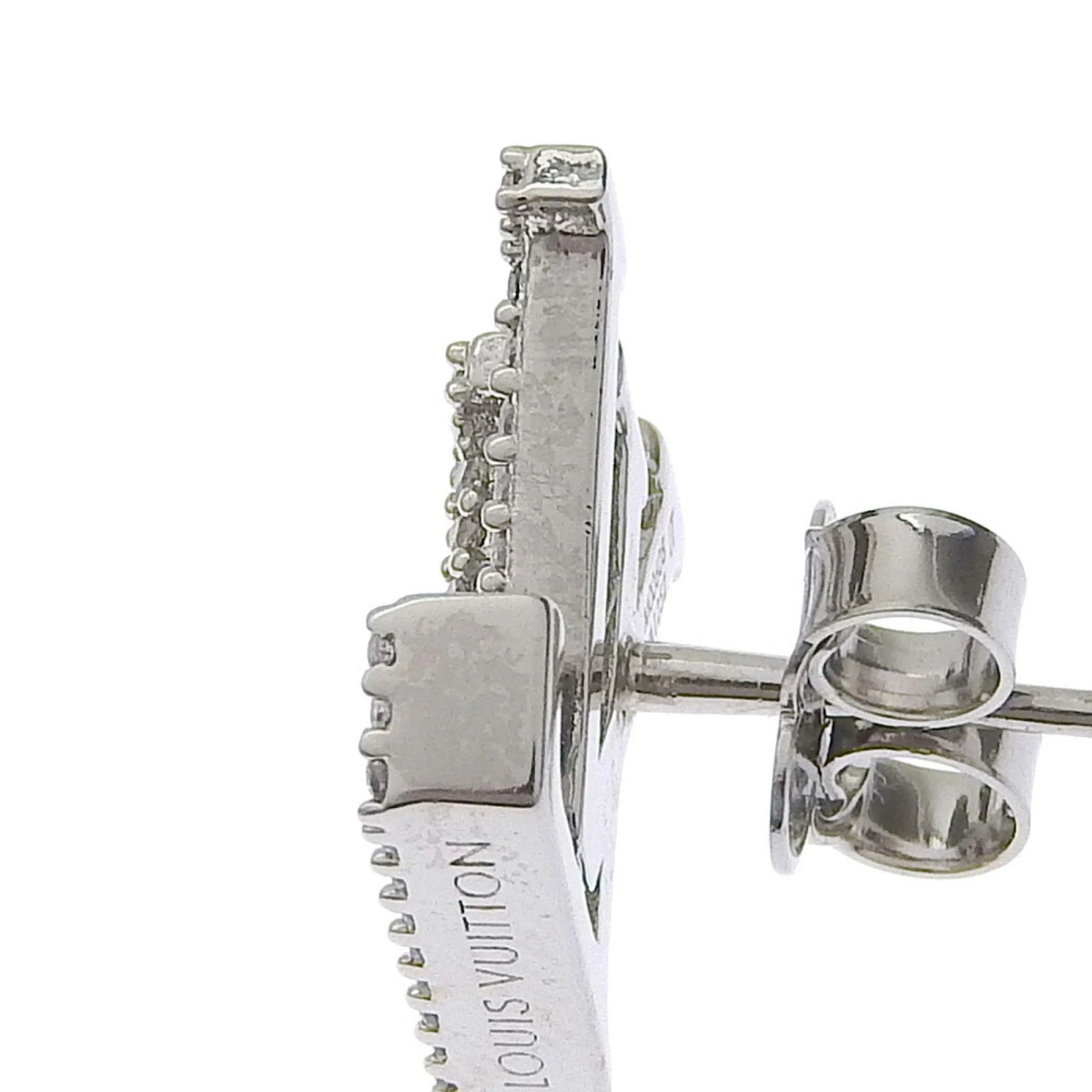 Louis Vuitton Boucle d'oreille LV Iconic Strass Earrings Silvery