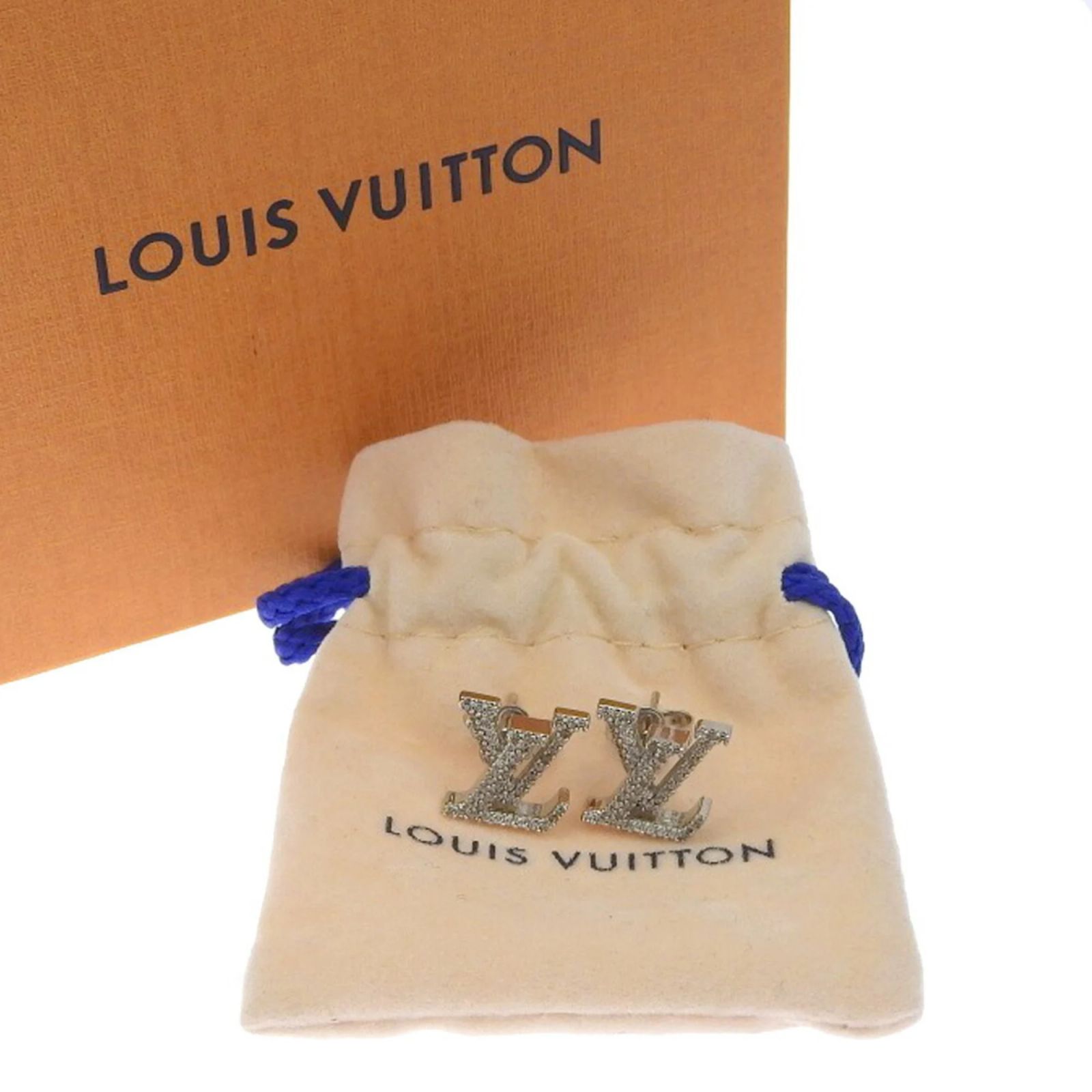 Louis Vuitton Boucle d'oreille LV Iconic Strass Earrings Silvery