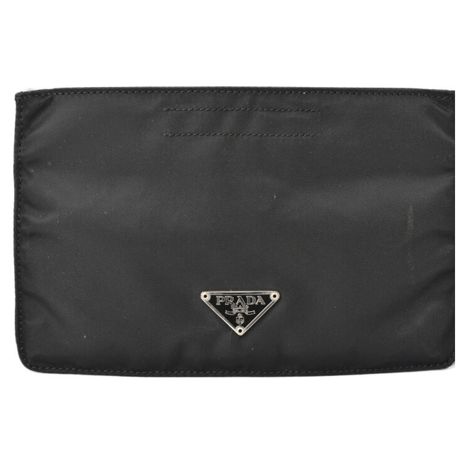 Prada nylon flat pouch best sale