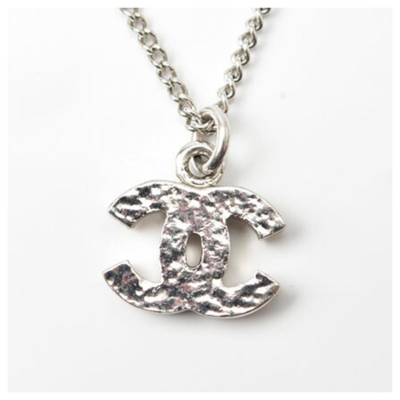 アクセサリー CHANEL Coco Mark Rhinestone Necklace Chanel Coco Mark CC Rhinestone Necklace Metal ref.1618113 - Joli