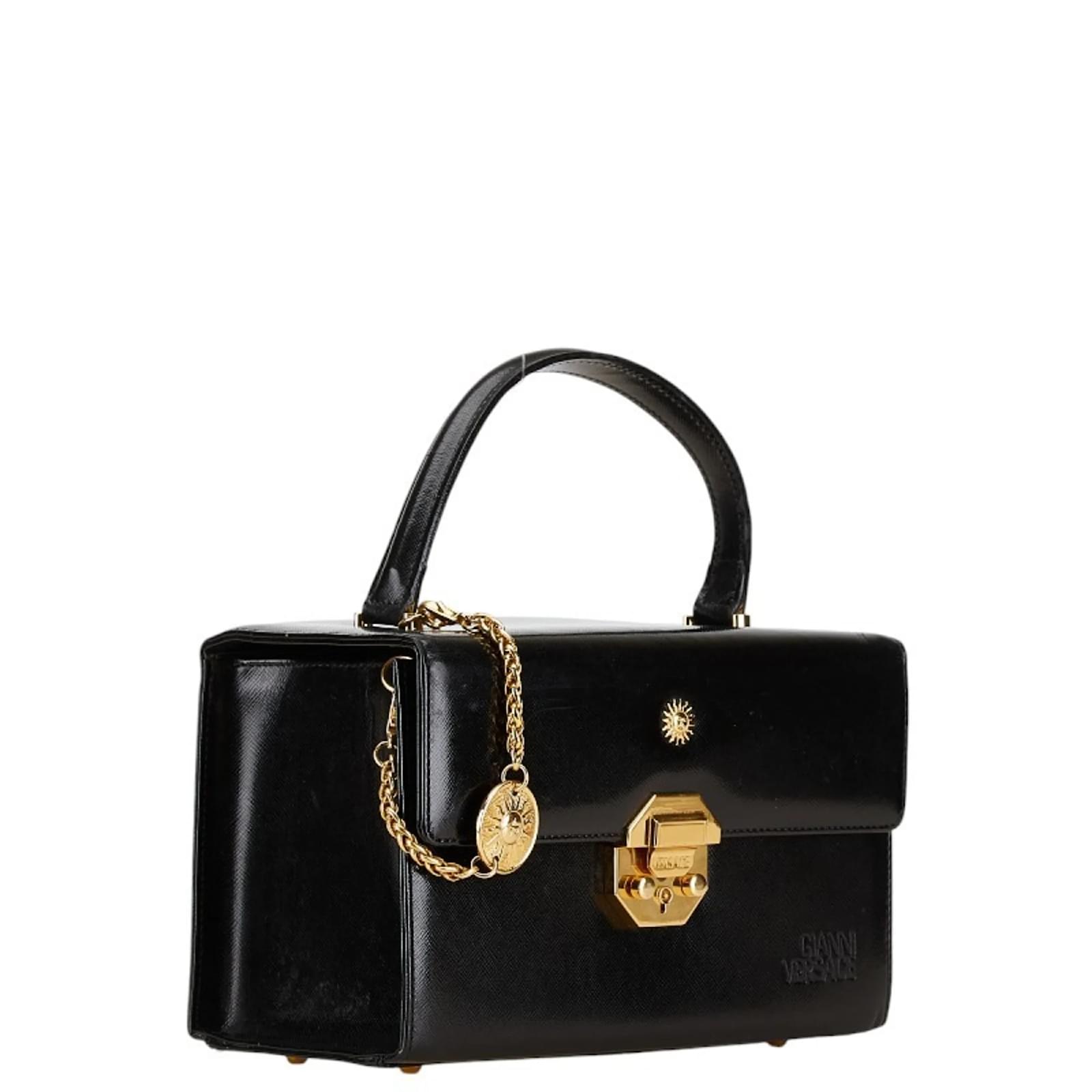 バッグ VERSACE SUNBURST LEATHER VANITY HAND BAG s-l400.jpg