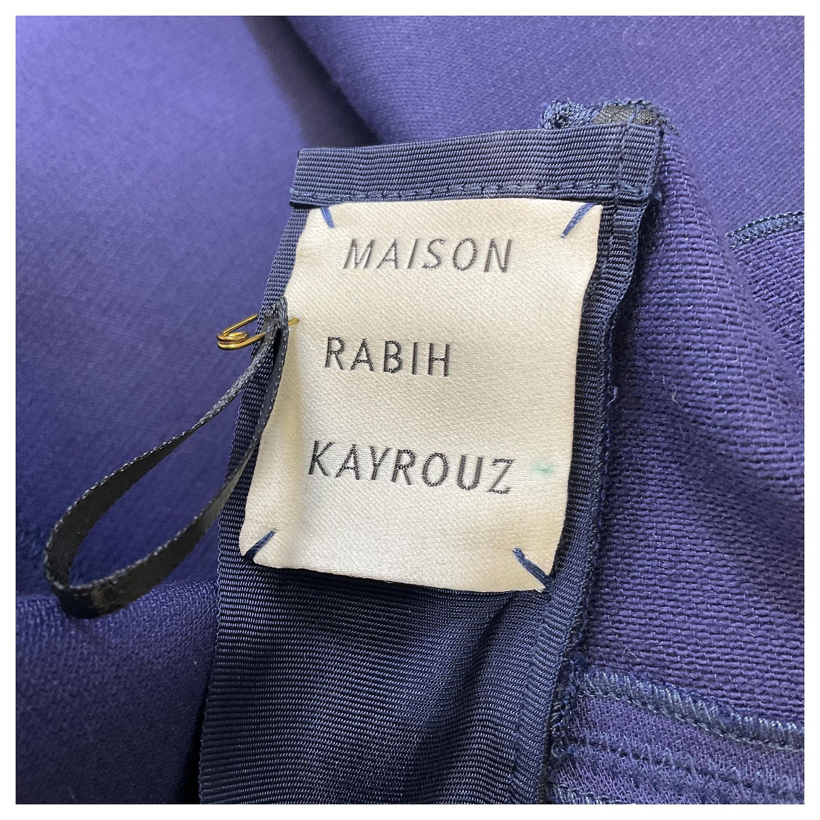 Jupe Maxi Maison Rabih Kayrouz Taille 36 (US 4) Bleu Marine - Neuf Avec Imperfections