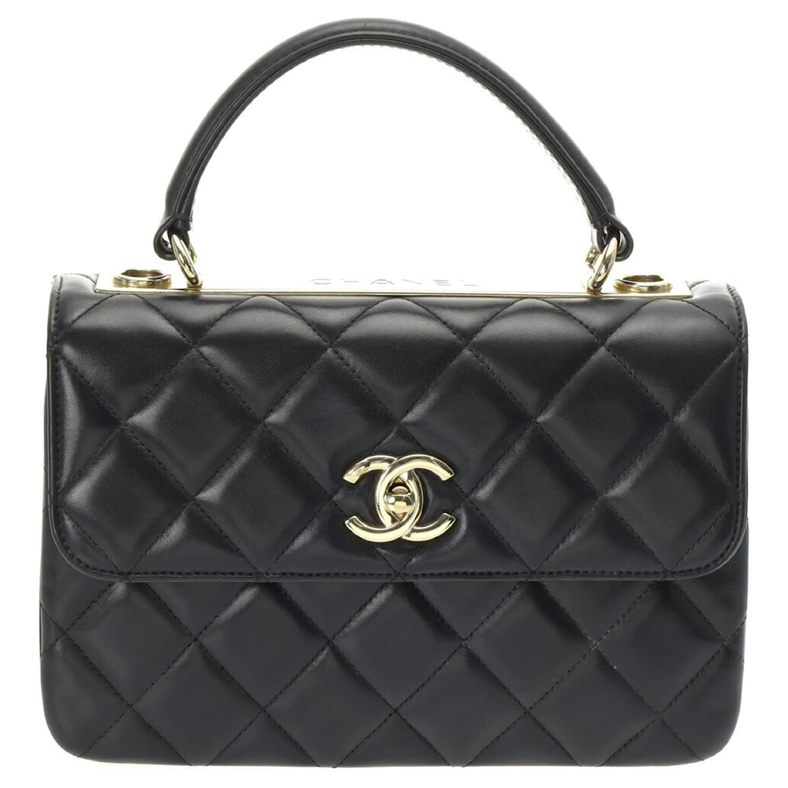 Chanel Matelasse Trendy CC Black Handbag Leather ref.JC1619495