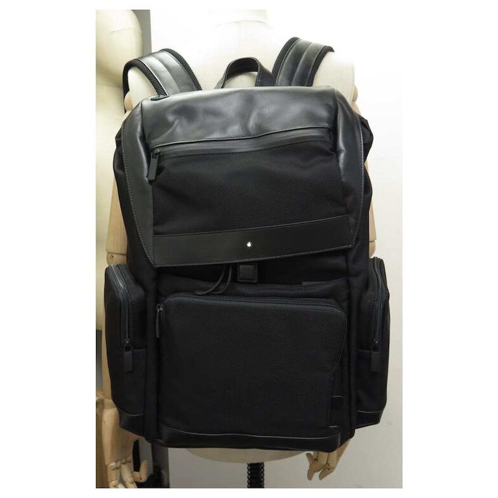 NUOVO ZAINO MONTBLANC NIGHTFLIGHT GRANDE CON PATTA 118259 Nero