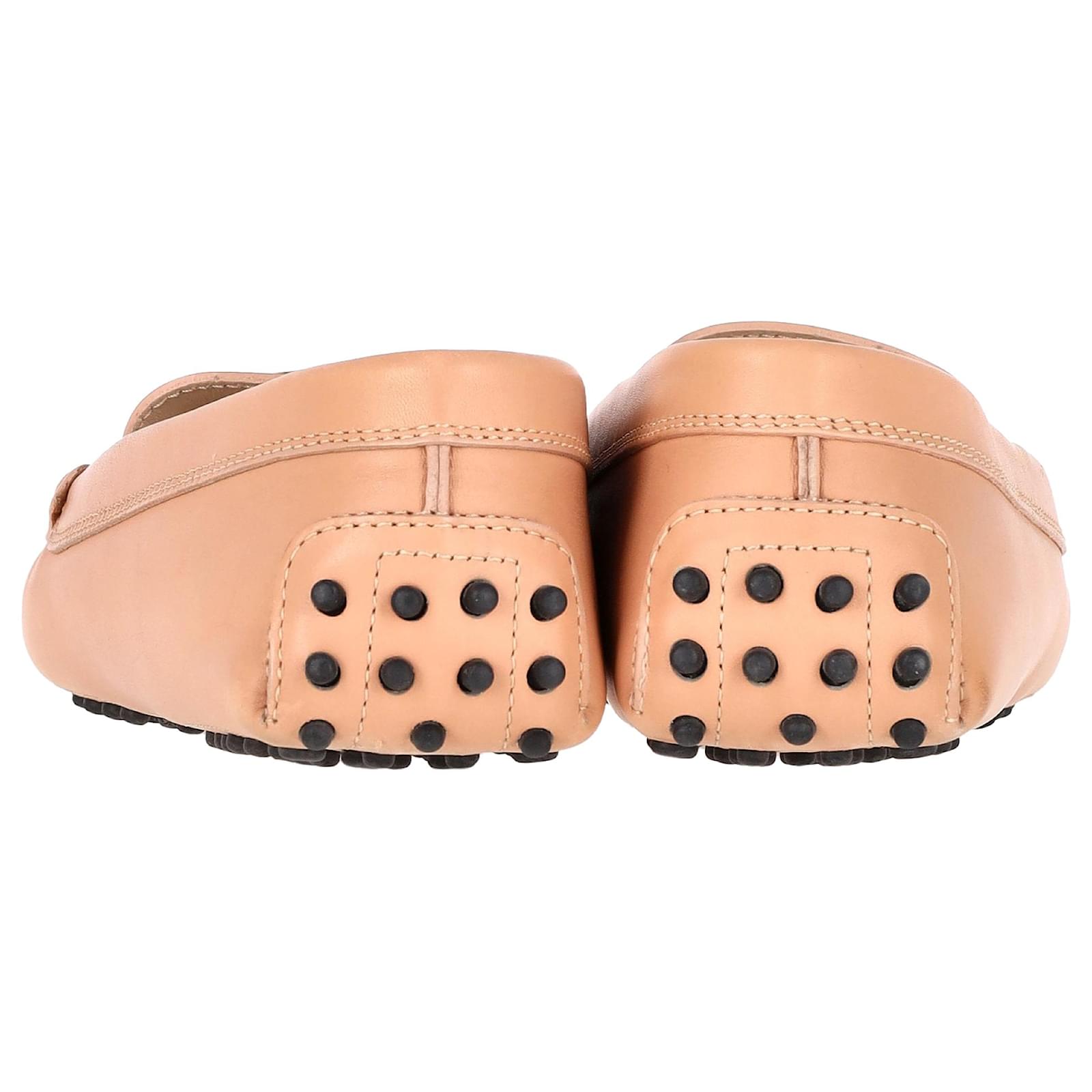 Tod's Kate Gommino Driving Loafers in Pink Leather