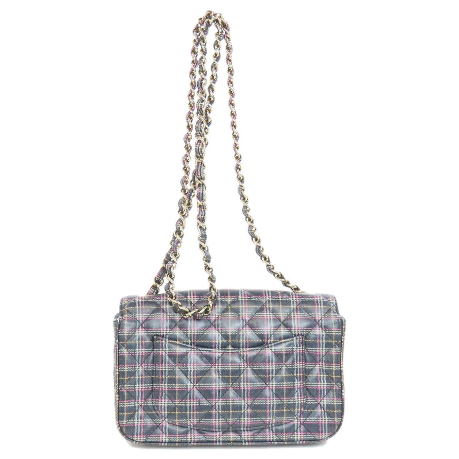 Chanel Chain Shoulder Check Pattern Bag (Sold) - Joli Closet