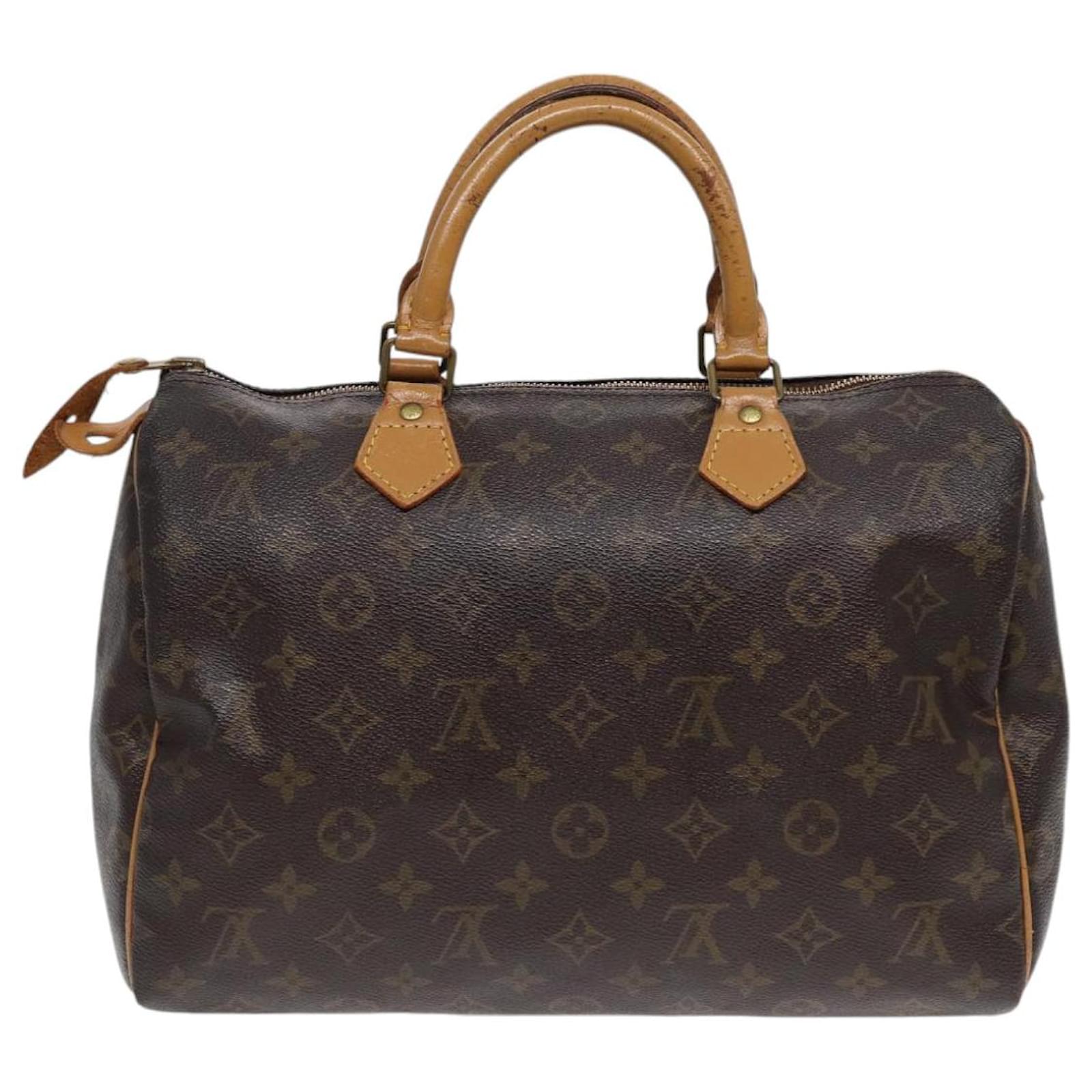 LOUIS VUITTON Monogram Speedy 30 Hand Bag M41526 LV Auth yk14351