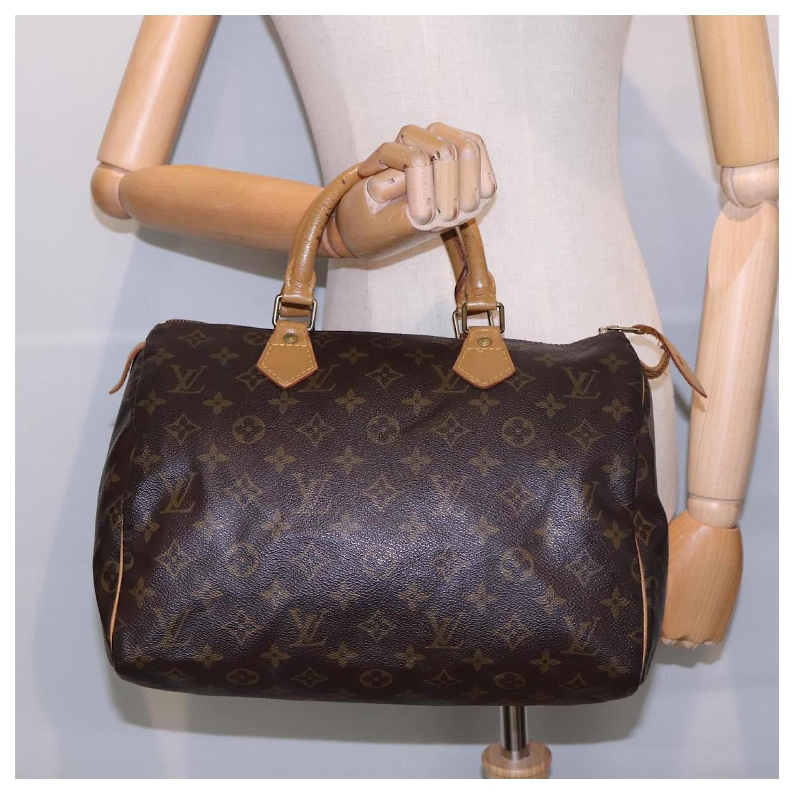 LOUIS VUITTON Monogram Speedy 30 Hand Bag M41526 LV Auth yk14351