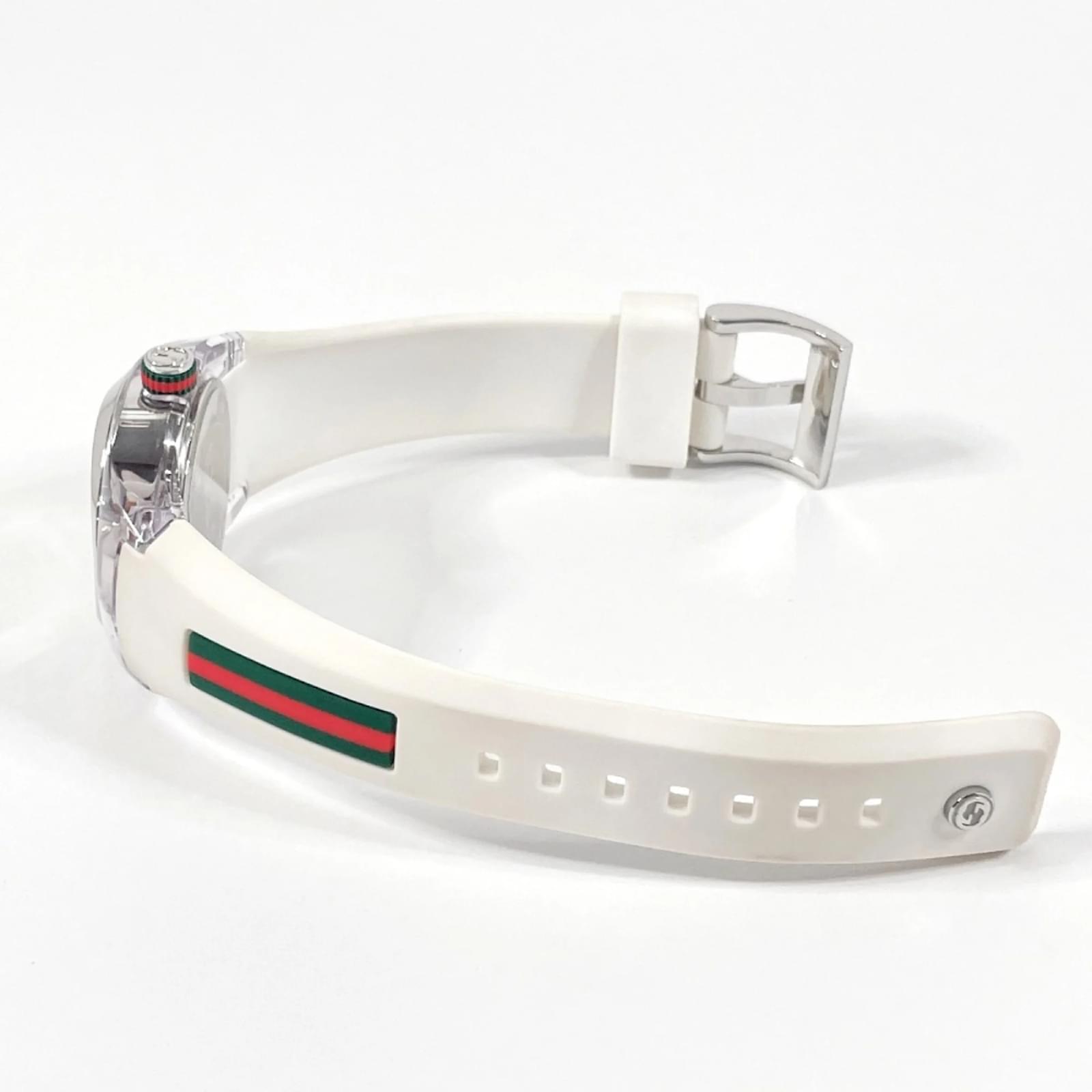 Reloj de pulsera para mujer Gucci Sync 137.3 Plata Blanco ref.1621325 Joli Closet