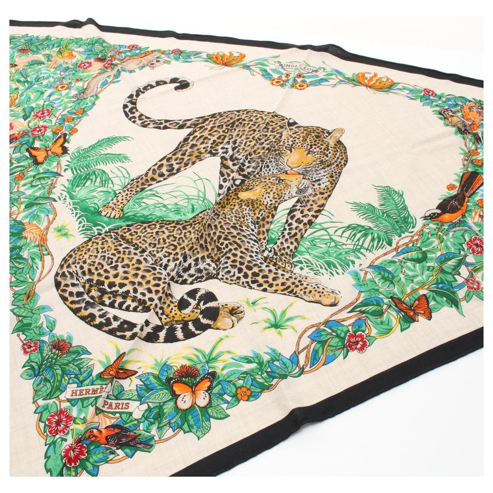 【大人気！】HERMES Triangle geant Jungle Love スカーフ Jungle Love giant triangle | Hermès Mainland China
