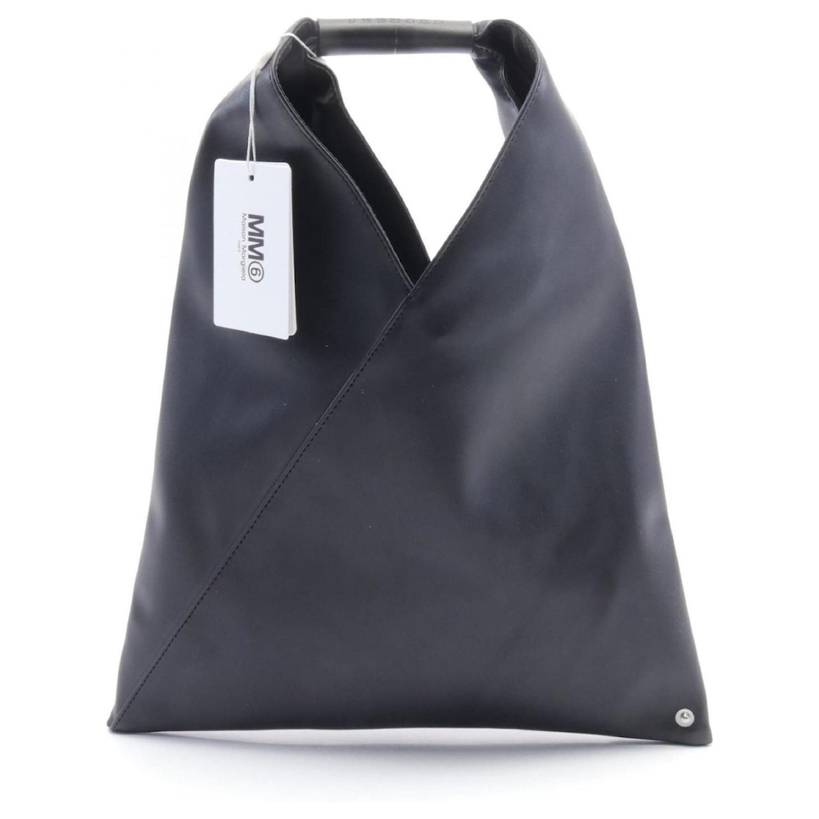 Maison Martin Margiela MM6 Maison Margiela Black Leather Tote Bag