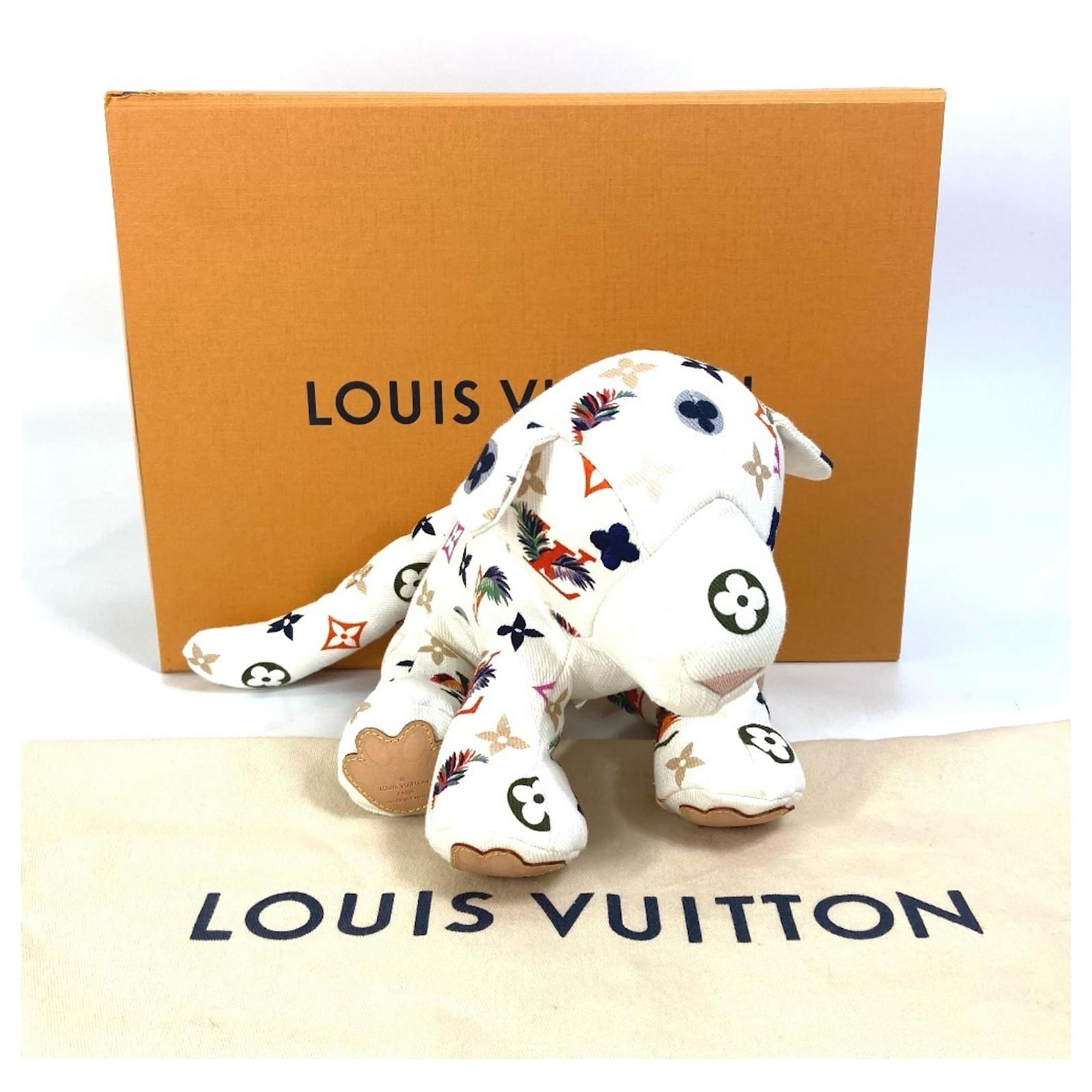 LOUIS VUITTON - ルイヴィトン LOUIS VUITTON ドゥドゥ・タイガー GI0735 インテリア インテリア 虎 人形 ぬいぐるみ コットン ホワイト 美品 LOUIS VUITTON - ルイヴィトン LOUIS VUITTON ドゥドゥ