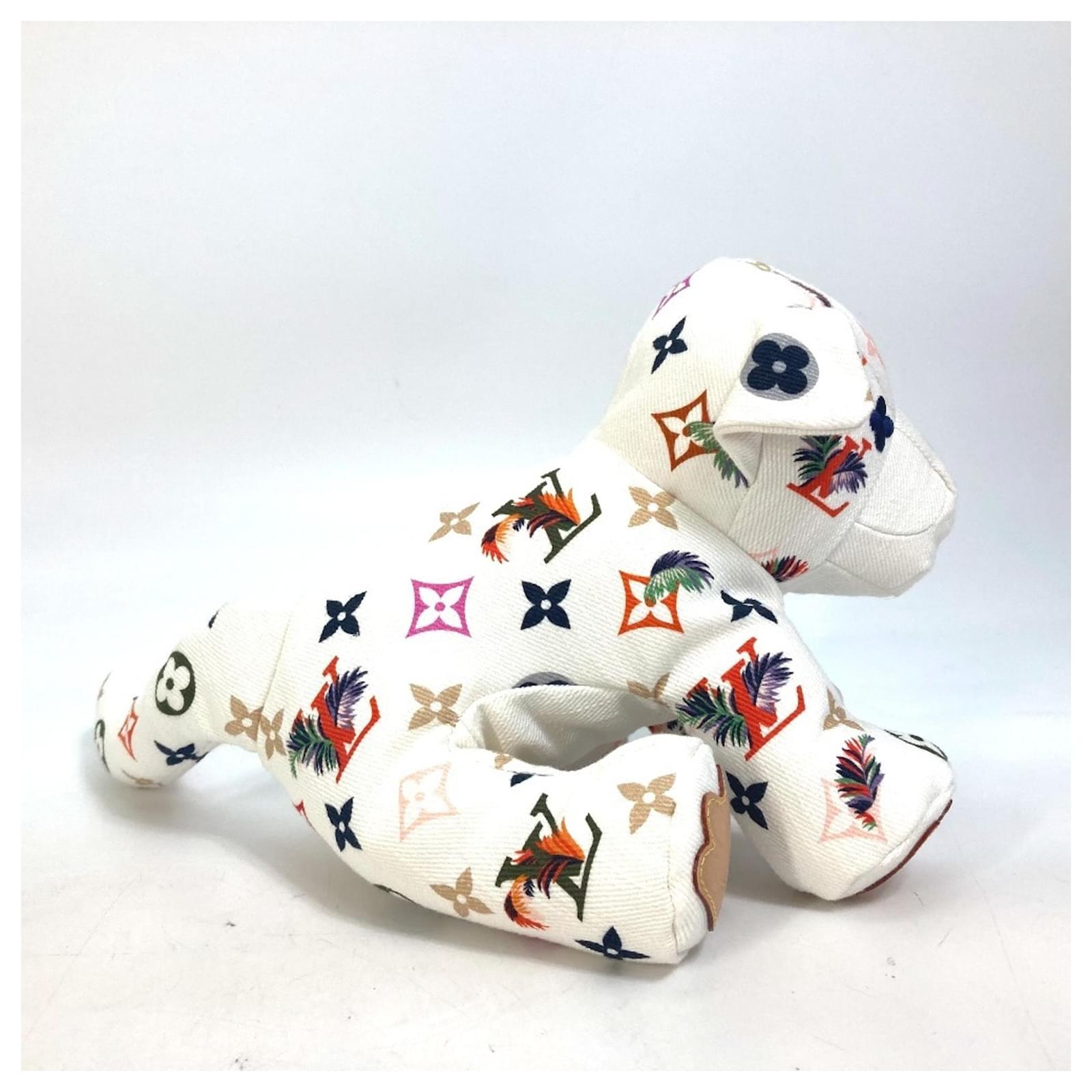 Louis Vuitton Dudu Tiger Doll White Multiple colors Cotton ref