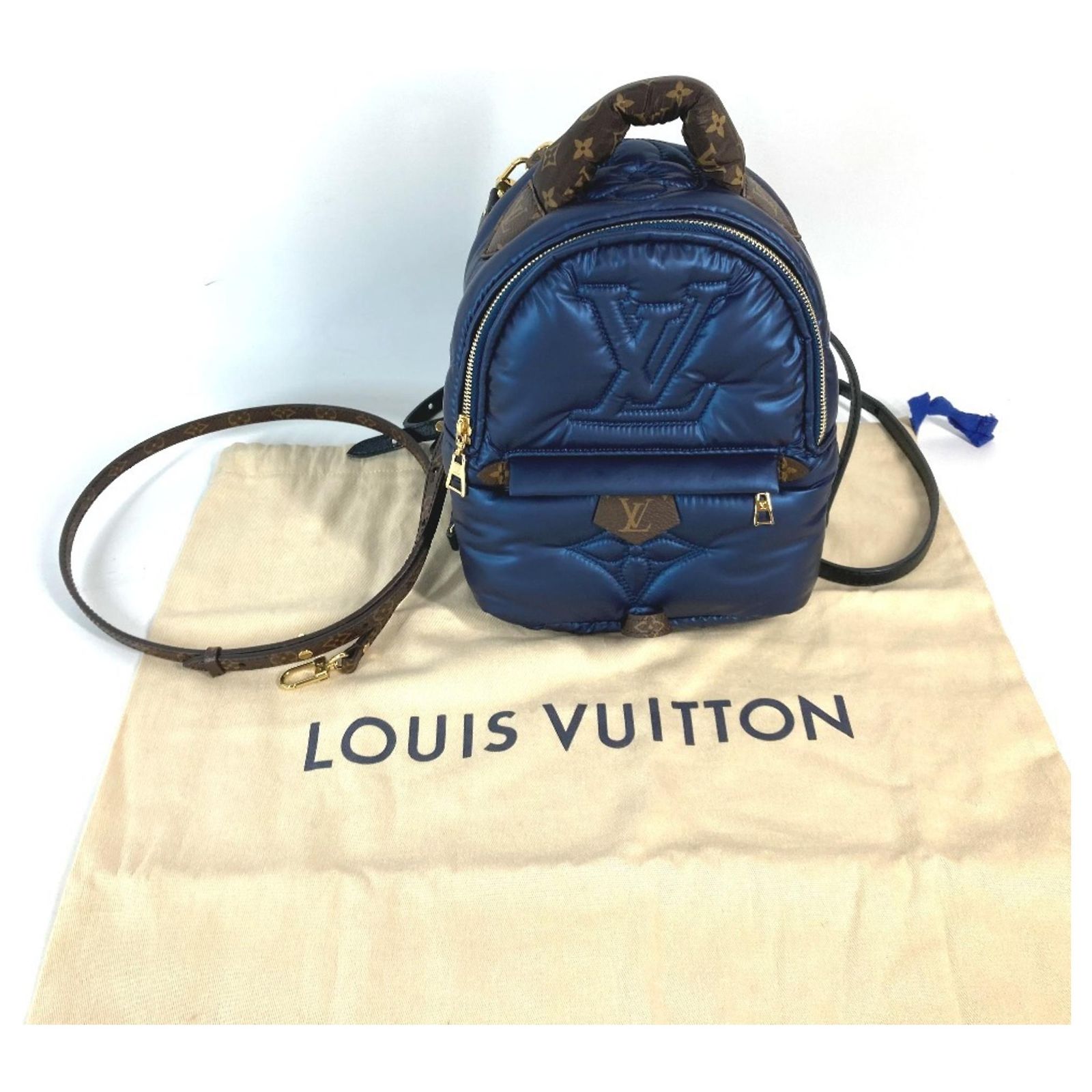 louis vuitton backpack mini blue Navy Pillow Palm Springs Fashionable and sporty Buy Louis Vuitton Backpack Denim