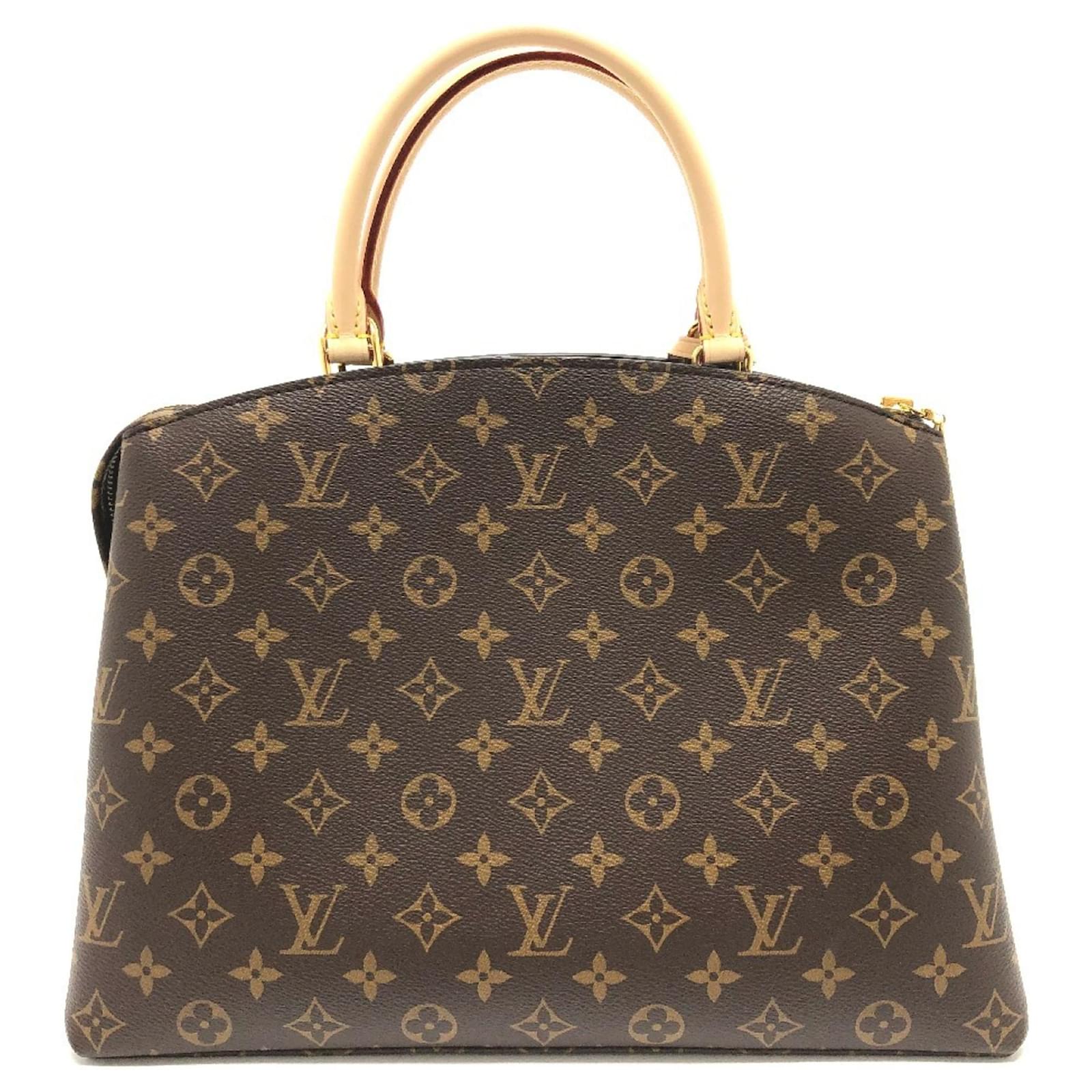 Louis Vuitton Monogram Grand Palais MM Handbag Brown Patent