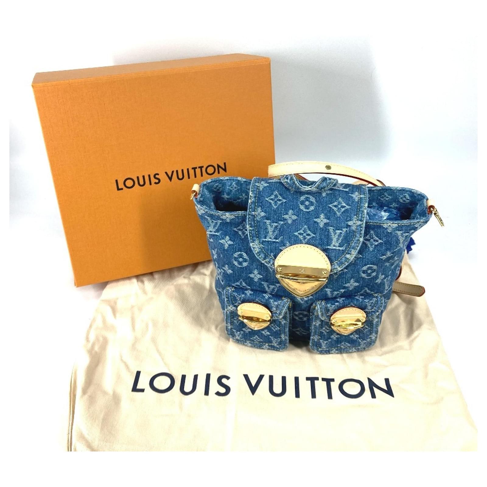Louis Vuitton M46836 New LV Remix Venice Backpack Blue Denim ref