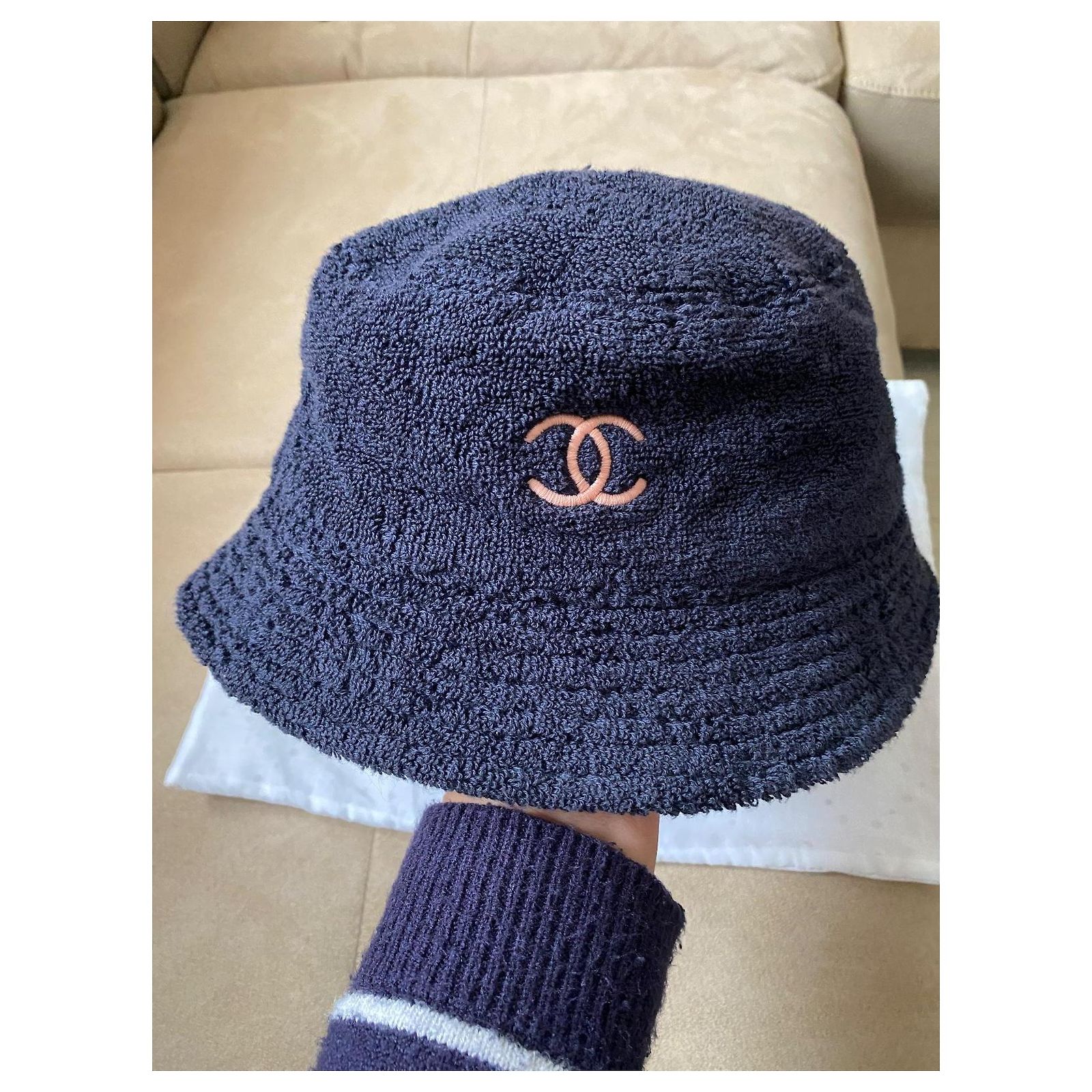 Chanel Bob Navy blue Cotton ref.1623150 - Joli Closet